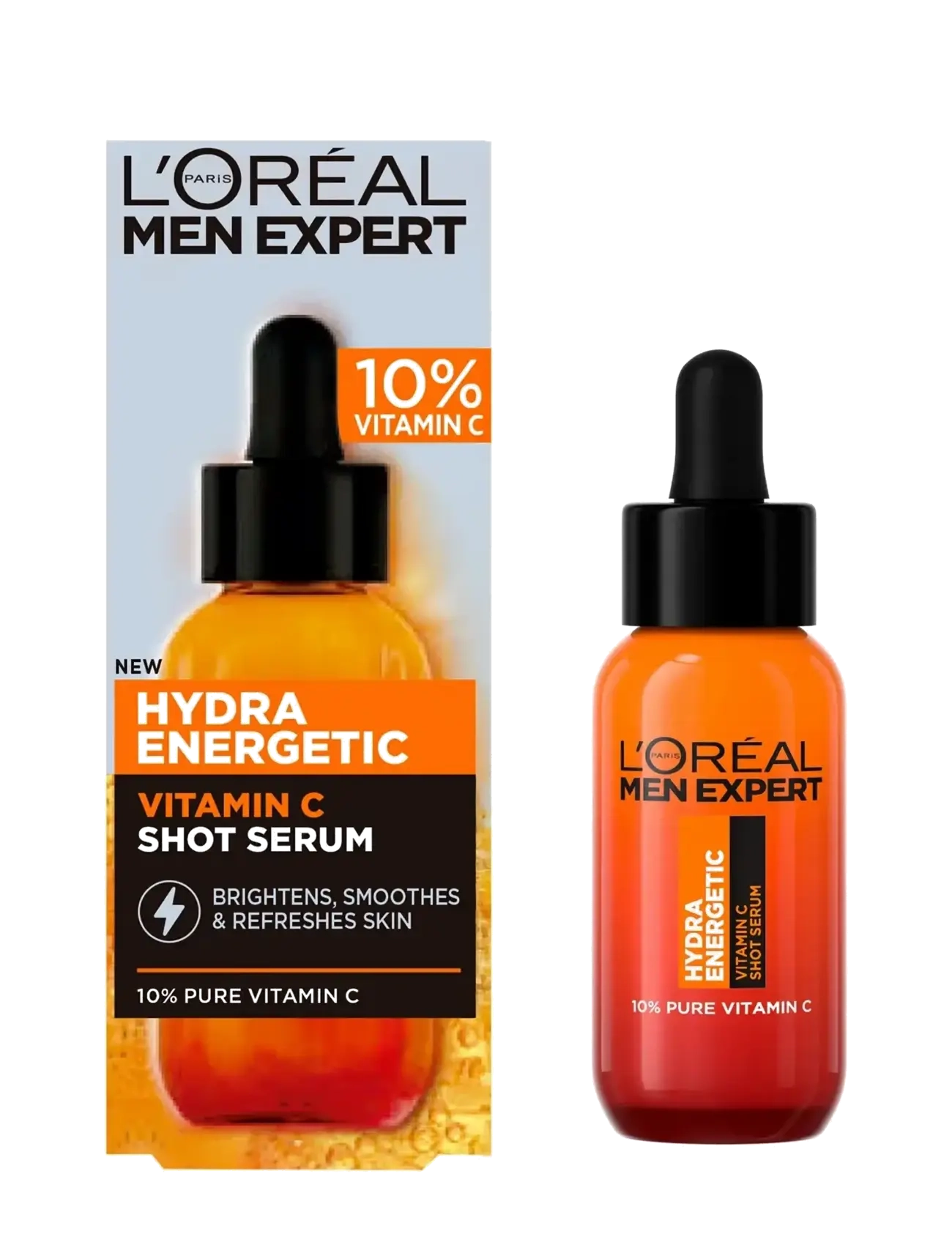 L'Oréal Paris - L'Oréal Paris Men Expert Hydra Energetic Vitamin C Serum 30ml - serum - clear - 1