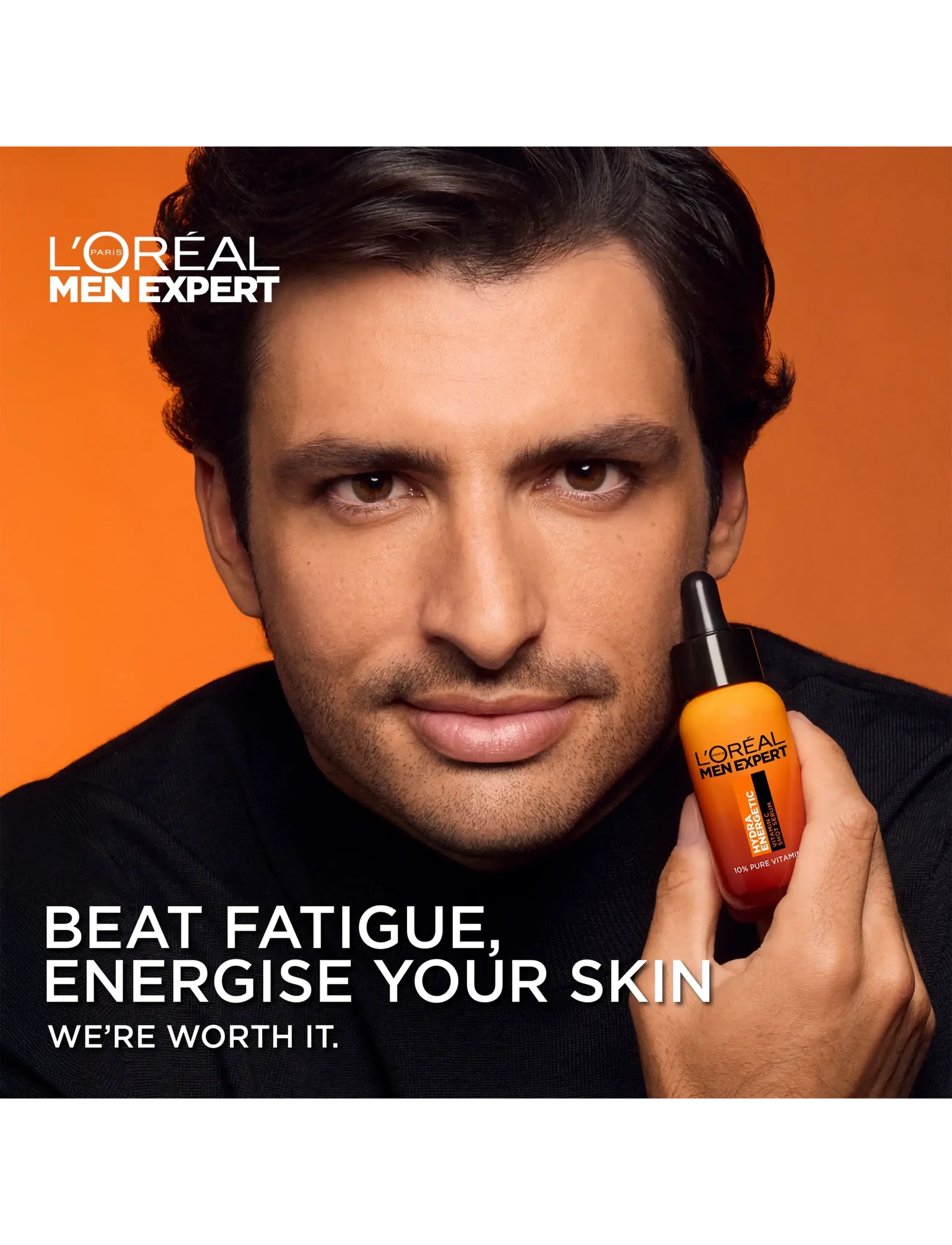 L'Oréal Paris - L'Oréal Paris Men Expert Hydra Energetic Vitamin C Serum 30ml - serum - clear - 3
