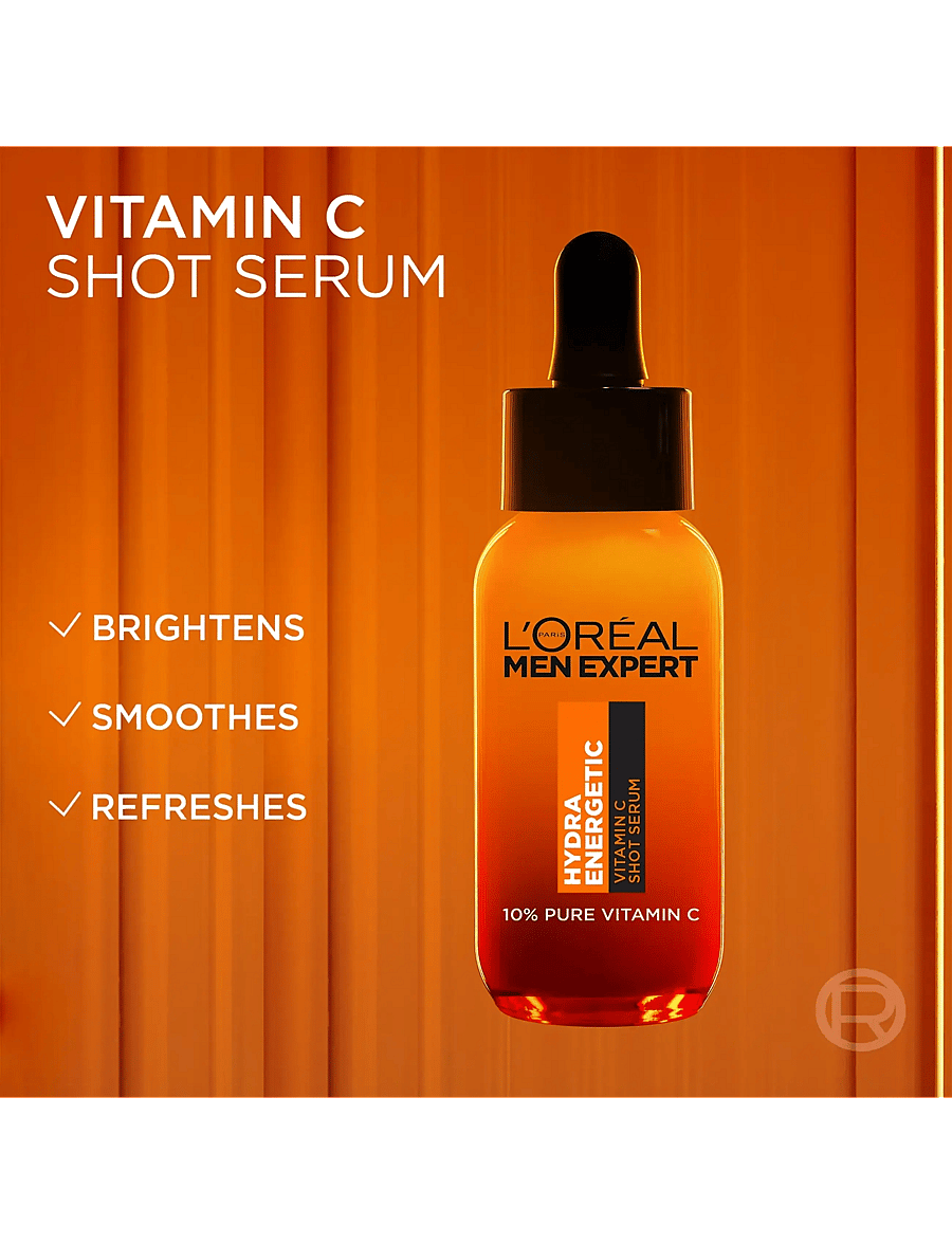 L'Oréal Paris - L'Oréal Paris Men Expert Hydra Energetic Vitamin C Serum 30ml - seerumid - clear - 4
