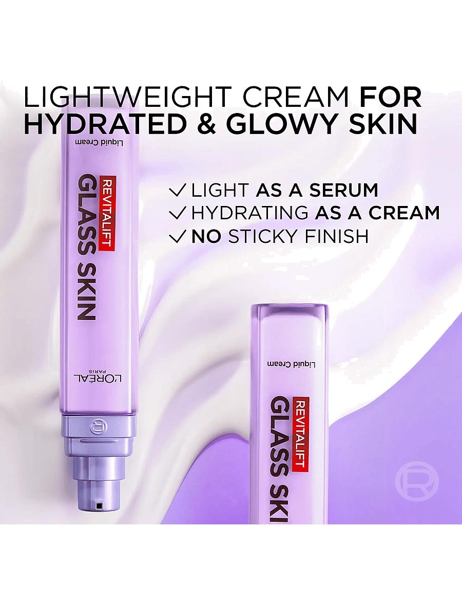 L'Oréal Paris - L'Oréal Paris Revitalift Filler Glass Skin Liquid Cream for normal skin 50 ml - serum - clear - 5