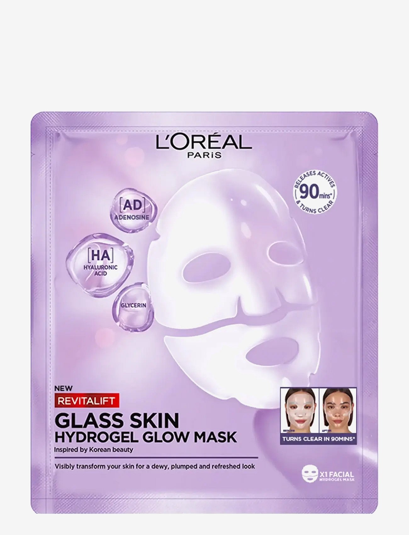 L'Oréal Paris L'oréal Paris Revitalift Filler Glass Skin Hydrogel Glow Mask 1 Pcs - Nude - 1 PCE
