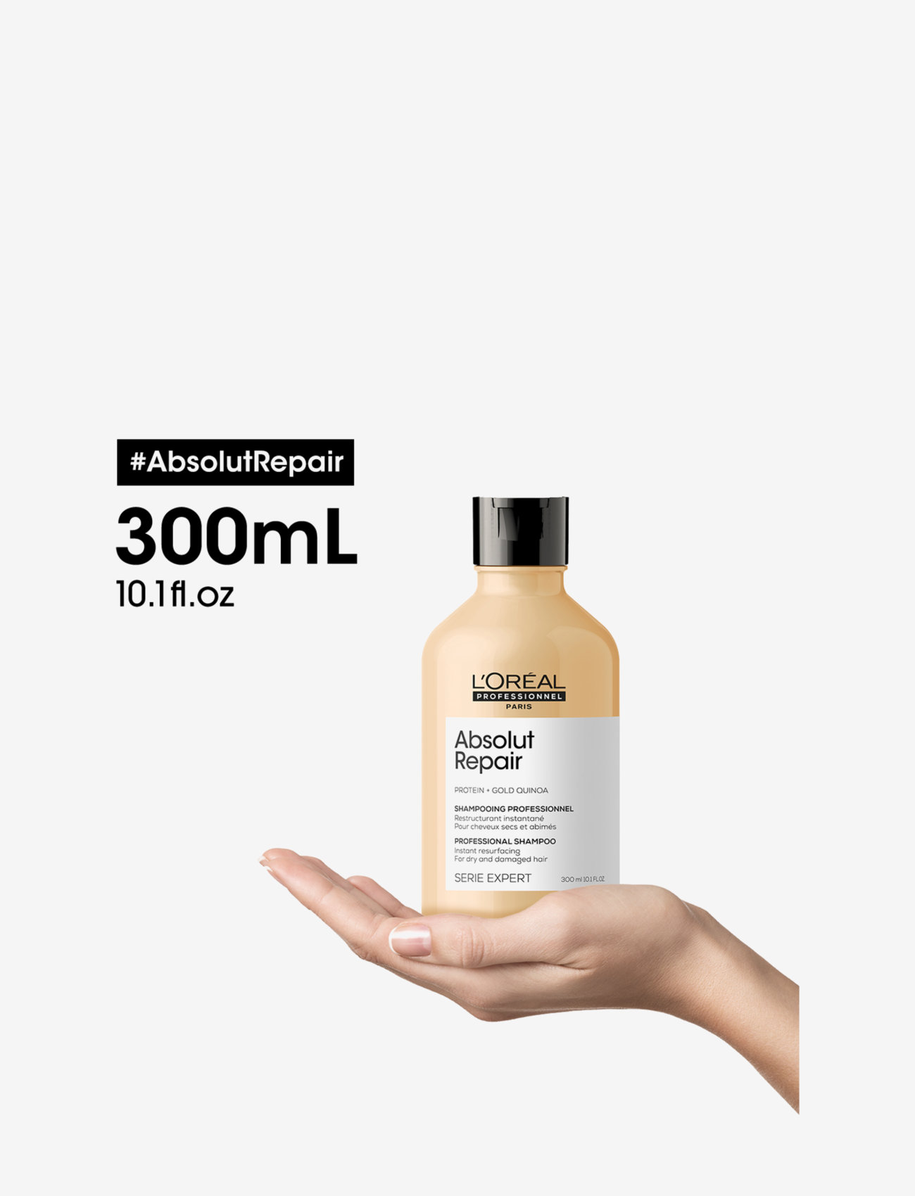 L'Oréal Professionnel - L'Oréal Professionnel Absolut Repair Gold Shampoo 300ml - laveste priser - clear - 2