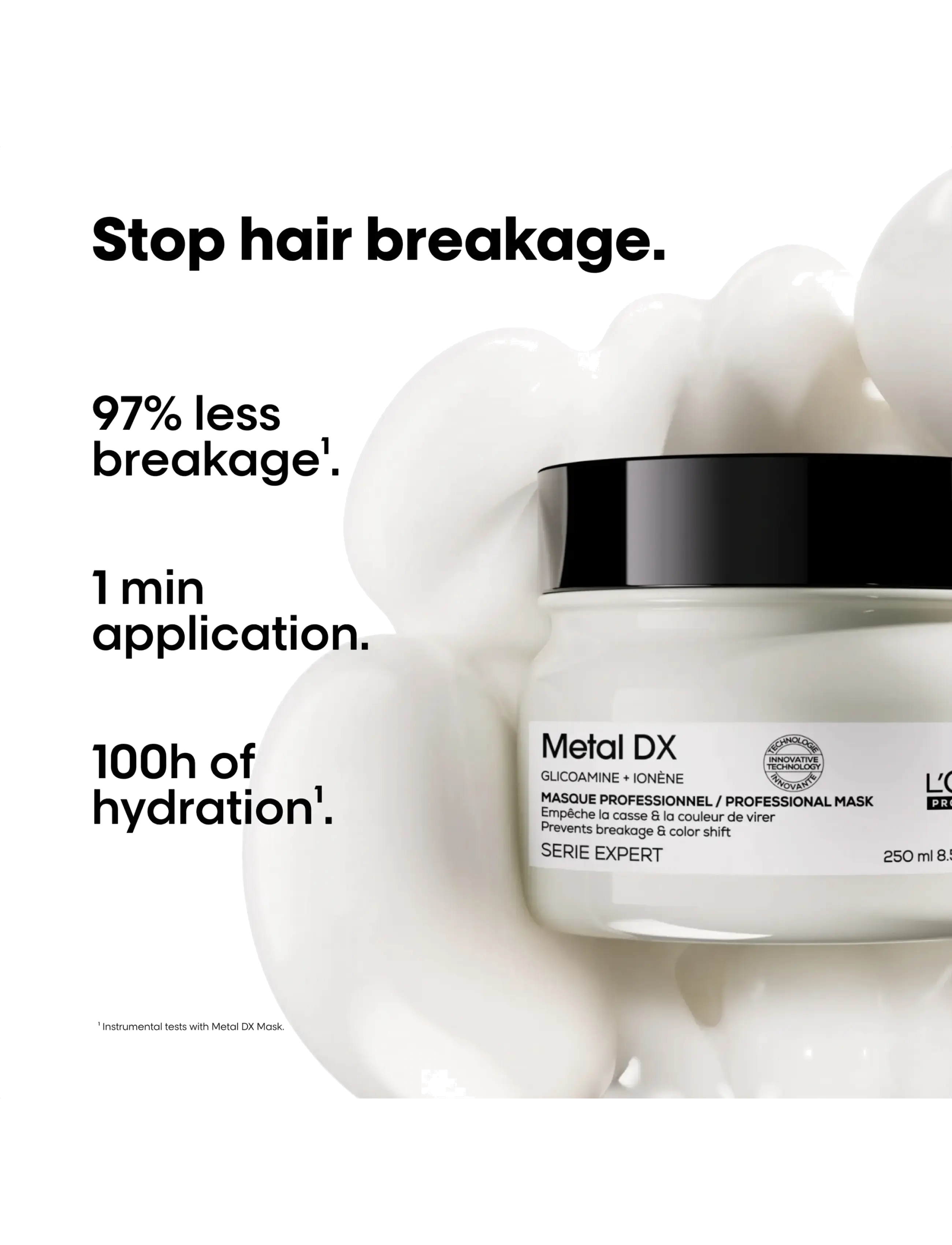 L'Oréal Professionnel - L'Oréal Professionnel Metal DX Hair Mask 250ml - sommarens hårprodukter - clear - 1