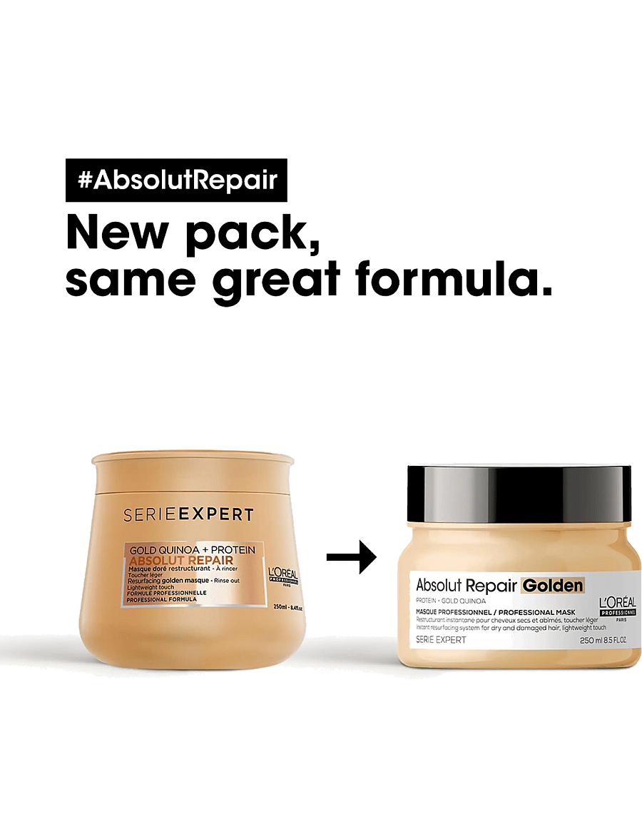 L'Oréal Professionnel - L'Oréal Professionnel Absolut Repair Masque Golden 250ml - hårinpackning - clear - 1