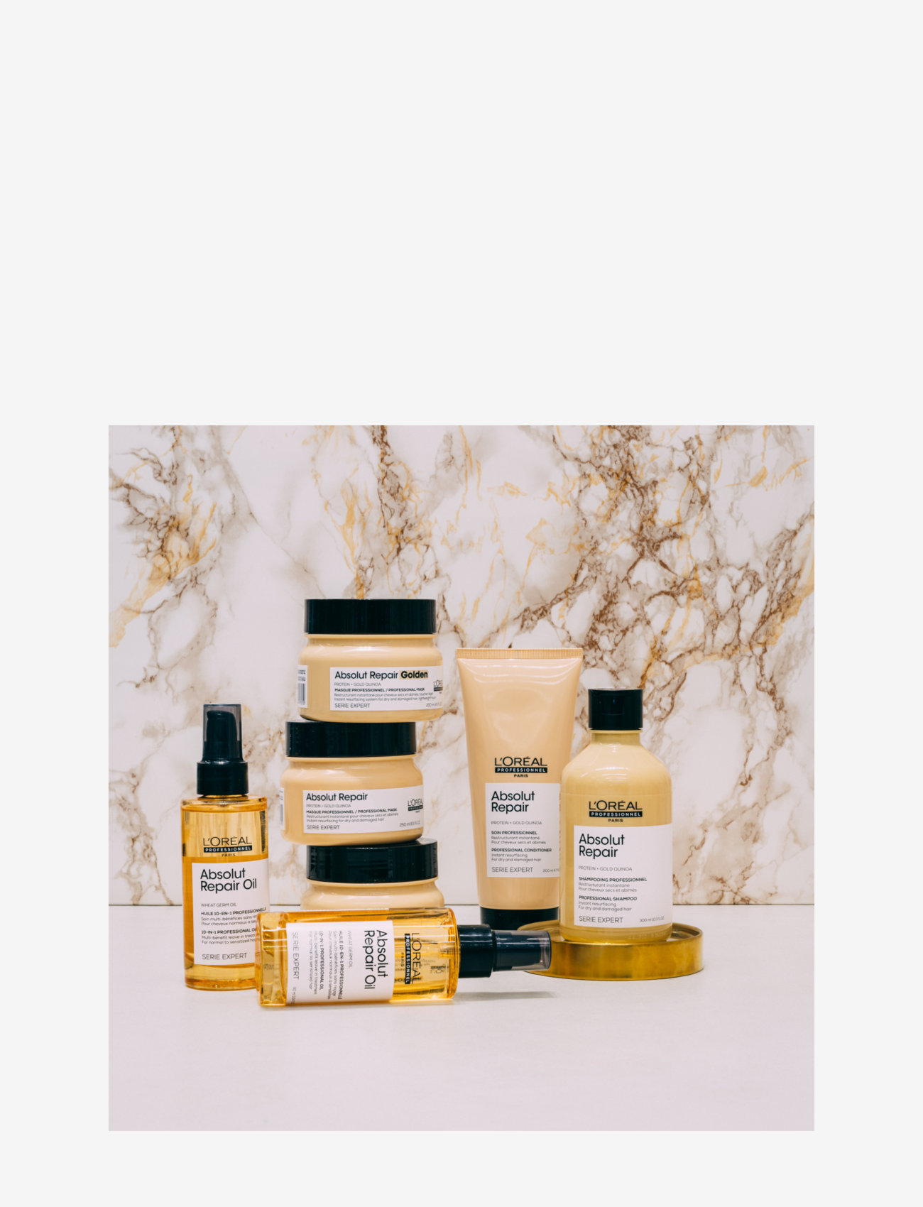 L'Oréal Professionnel - L'Oréal Professionnel Absolut Repair Masque Golden 250ml - hiusnaamiot - clear - 4