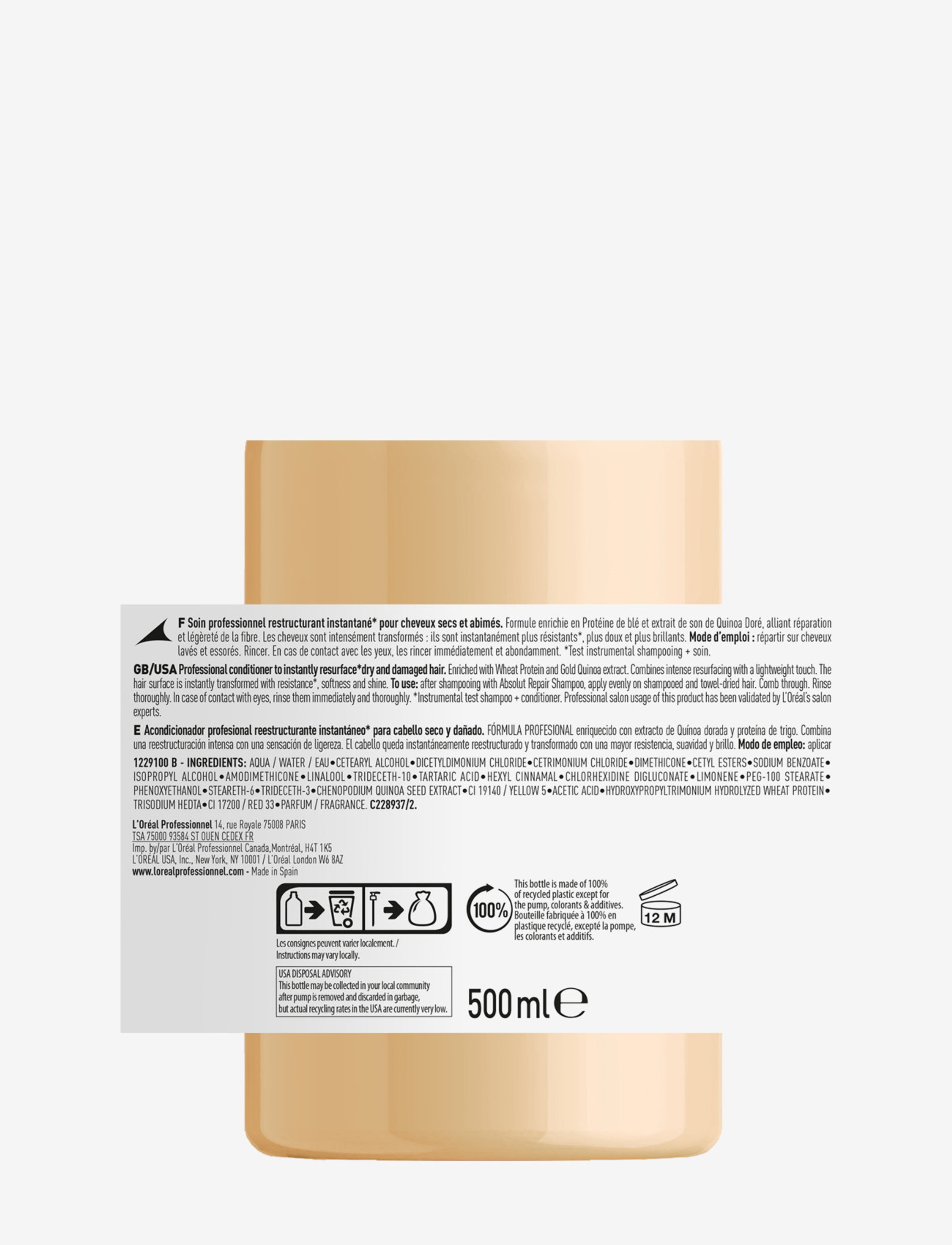 Absolut Repair Gold Conditioner 5
