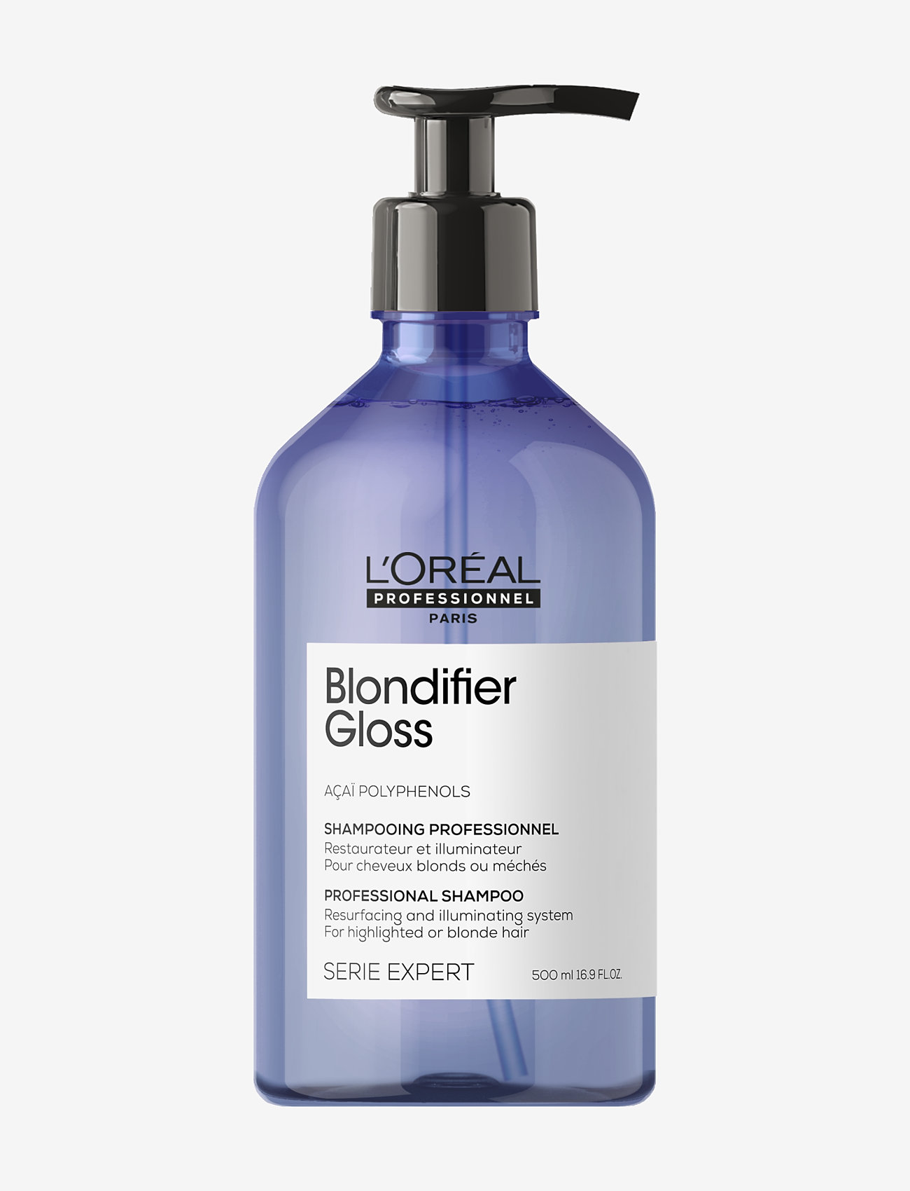 L'Oréal Professionnel - L'Oréal Professionnel Blondifier Gloss Shampoo 500ml - sølvsjampo - no colour - 0