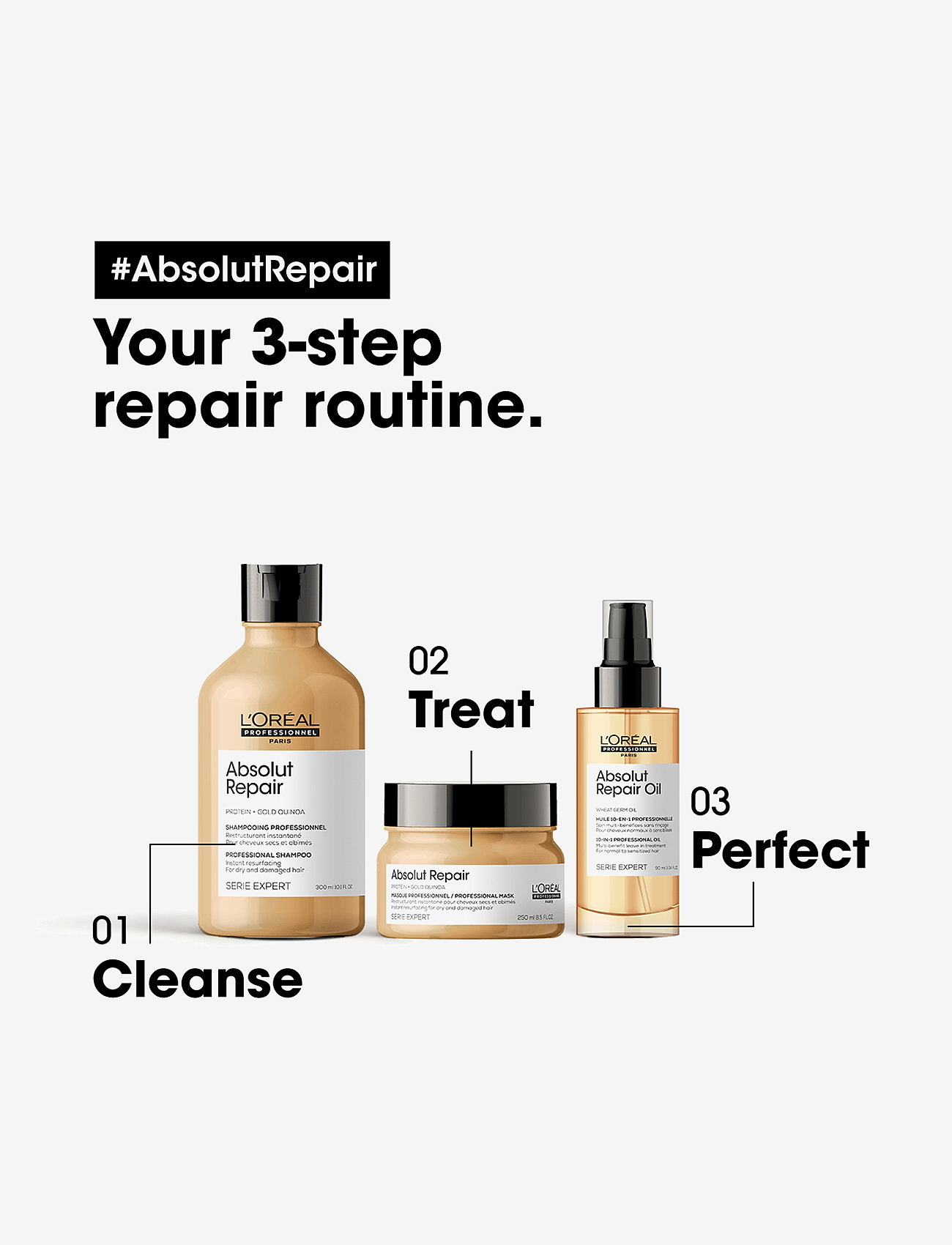 L'Oréal Professionnel - L'Oréal Professionnel Absolute Repair 10-in-1 Professionnel Oil 90ml - hair oil - clear - 4