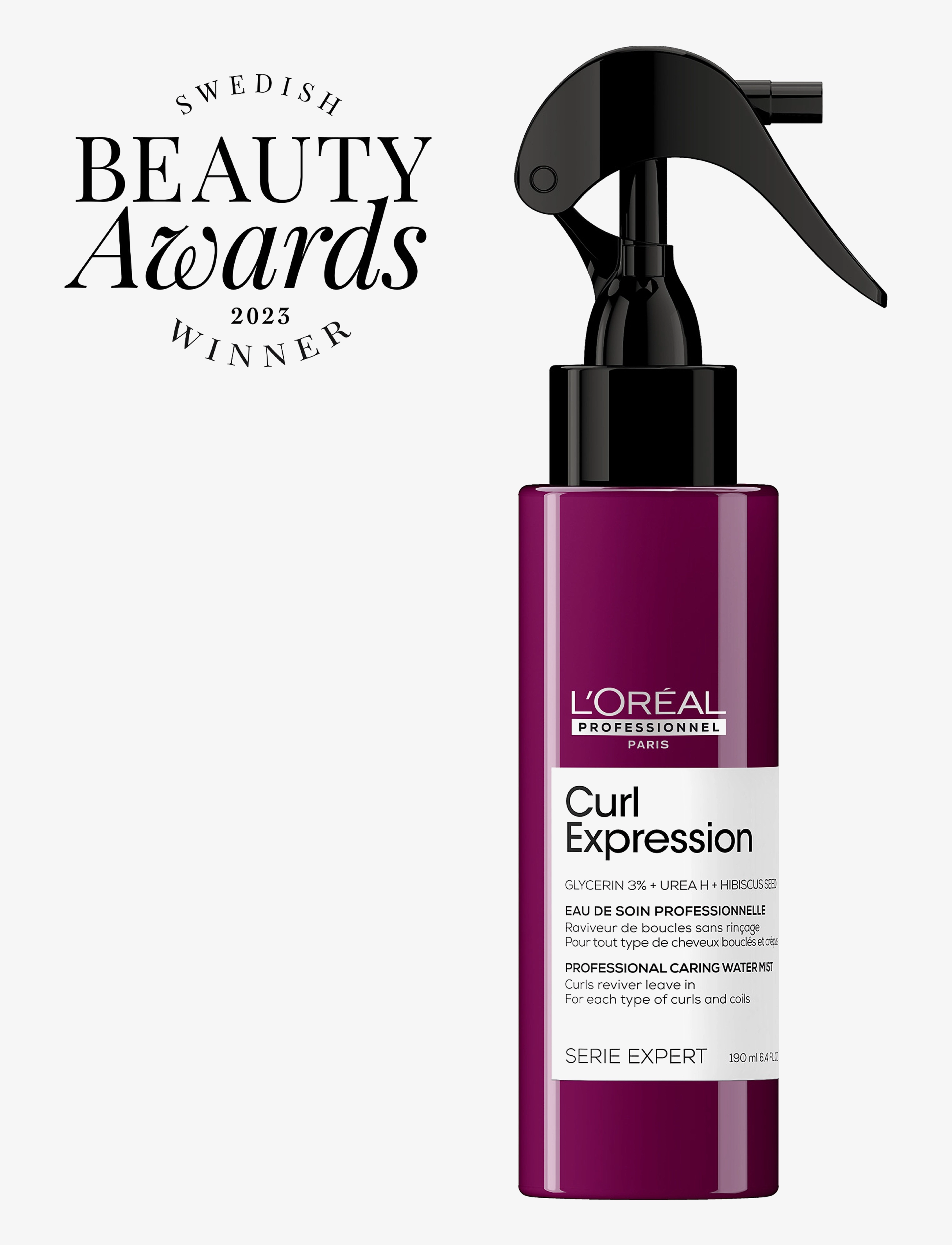 L'Oréal Professionnel - L'Oréal Professionnel Curl Expression Caring Water Mist 190ml - sommerens hårprodukter - no colour - 1