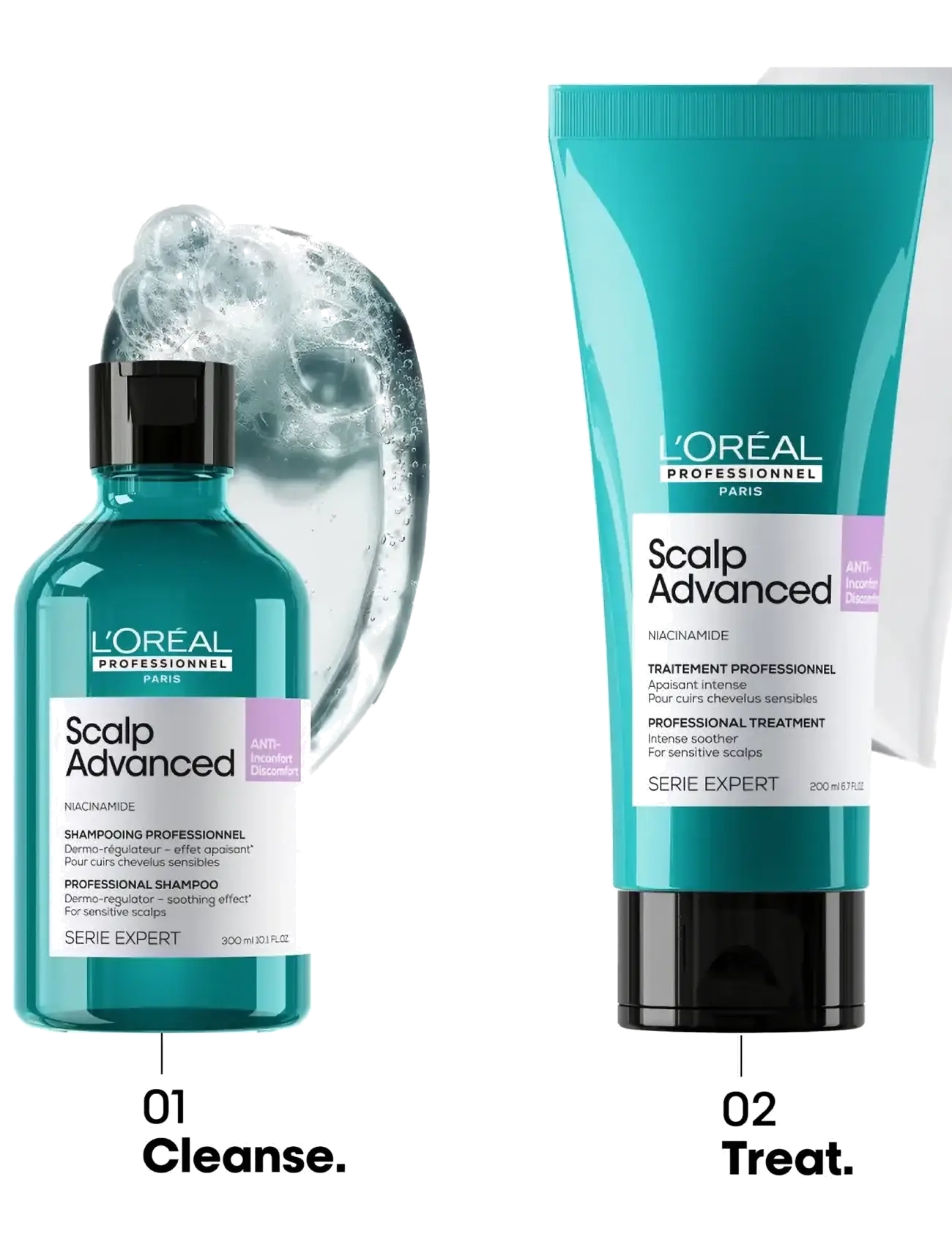 L'Oréal Professionnel - L'Oréal Professionnel Scalp Advanced Anti-Discomfort Shampoo 300ml - shampoo - no colour - 1