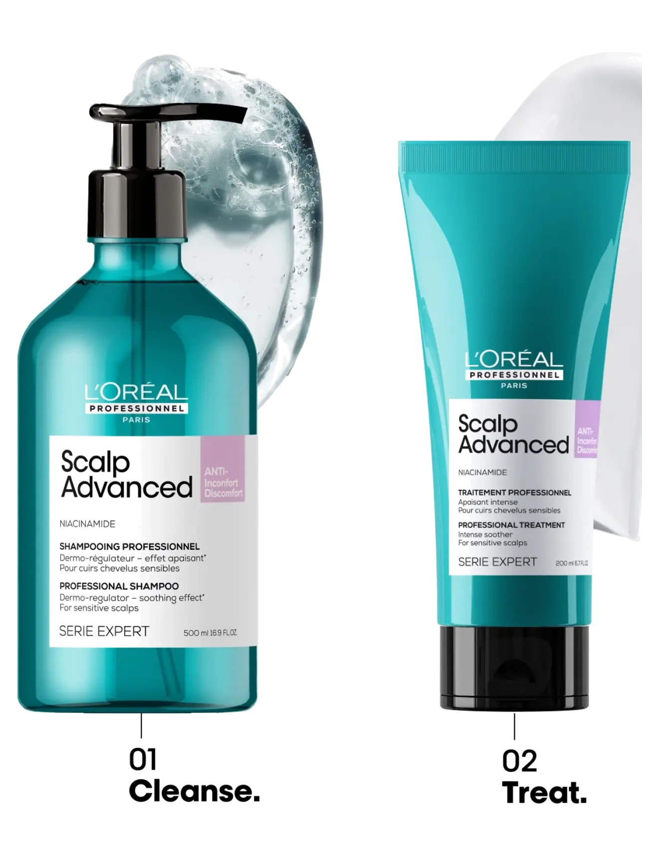 L'Oréal Professionnel - L'Oréal Professionnel Scalp Advanced Anti-Discomfort Shampoo 500ml - shampoo - no colour - 3