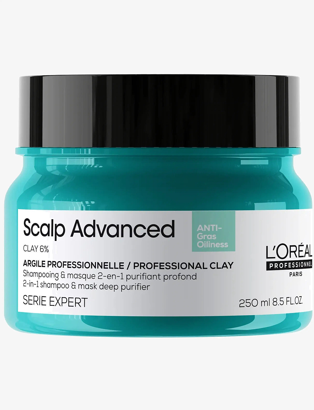 L'Oréal Professionnel - L'Oréal Professionnel Scalp Advanced Anti-Oiliness 2-in-1 Deep Purifier Clay 250ml - no colour - 0
