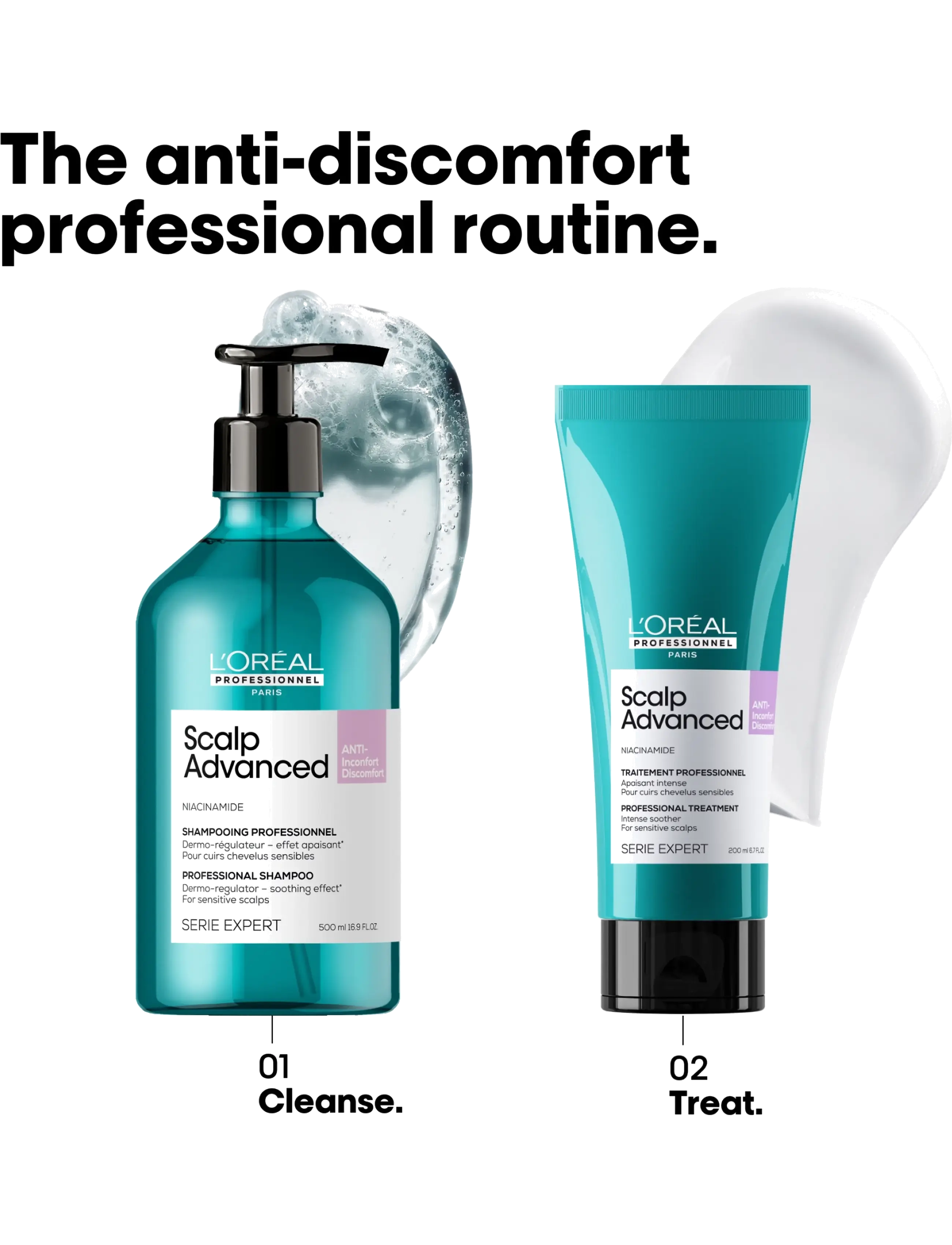 L'Oréal Professionnel - L'Oréal Professionnel Scalp Advanced Anti-Discomfort Treatment 200ml - hårkur - no colour - 2