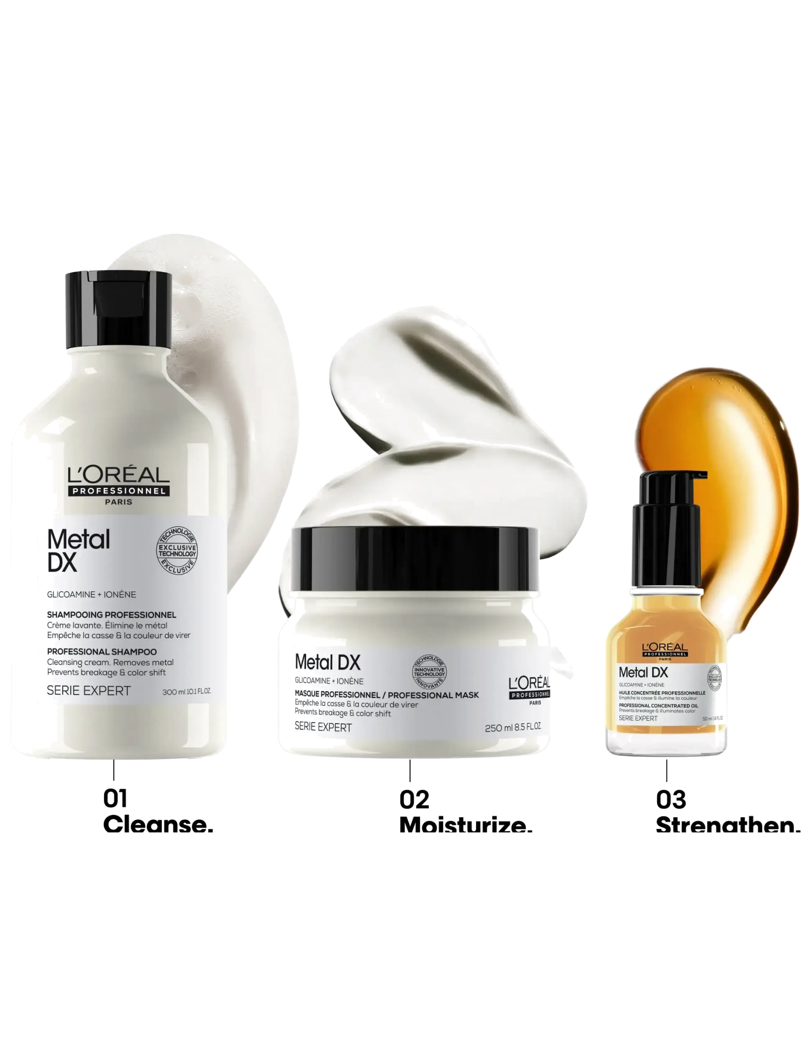 L'Oréal Professionnel - L'Oréal Professionnel Metal DX Anti-Deposit Protector Concentrated Oil 50ml - hår - no colour - 3