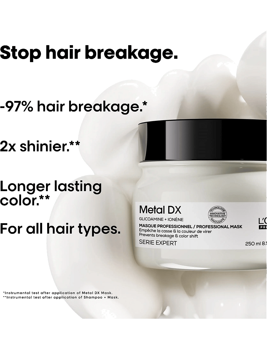 L'Oréal Professionnel - L'Oréal Professionnel Metal DX Hair Mask 150 ml - hårkur - clear - 1