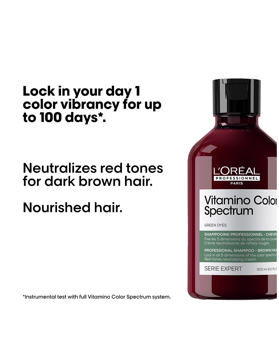 L'Oréal Professionnel - L'Oréal Professionnel Vitamino Color Spectrum Green Shampoo 300ml - shampoo - clear - 2