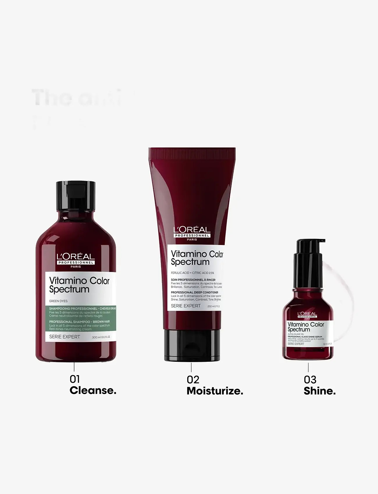 L'Oréal Professionnel - L'Oréal Professionnel Vitamino Color Spectrum Green Shampoo 300ml - shampoo - clear - 4