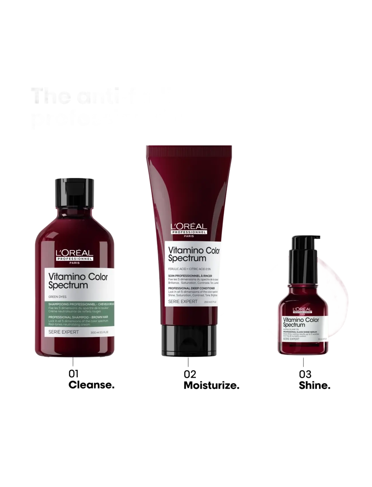 L'Oréal Professionnel - L'Oréal Professionnel Vitamino Color Spectrum Green Shampoo 300ml - shampoo - clear - 4