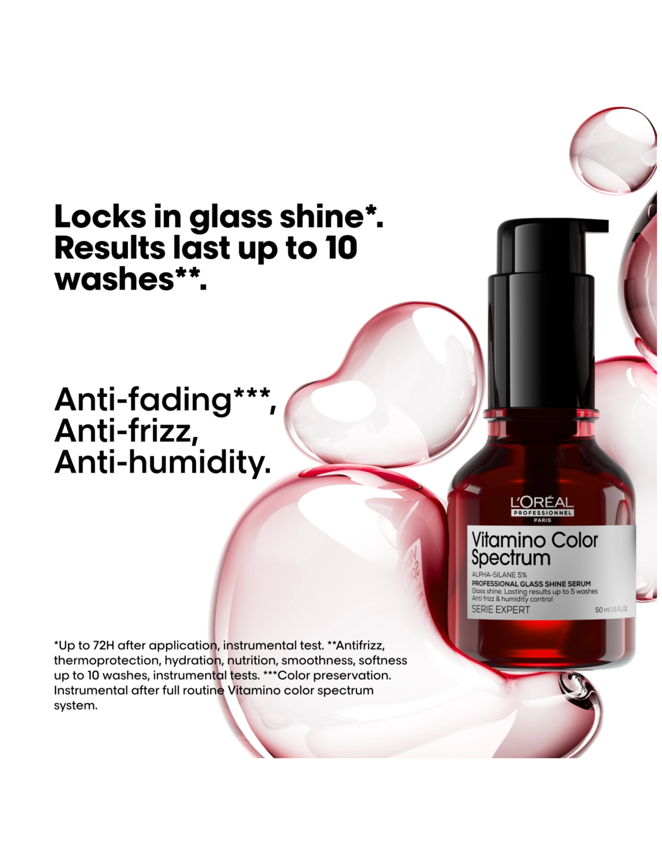L'Oréal Professionnel - L'Oréal Professionnel Vitamino Color Spectrum Glass Shine Serum 50ml - hår - clear - 1