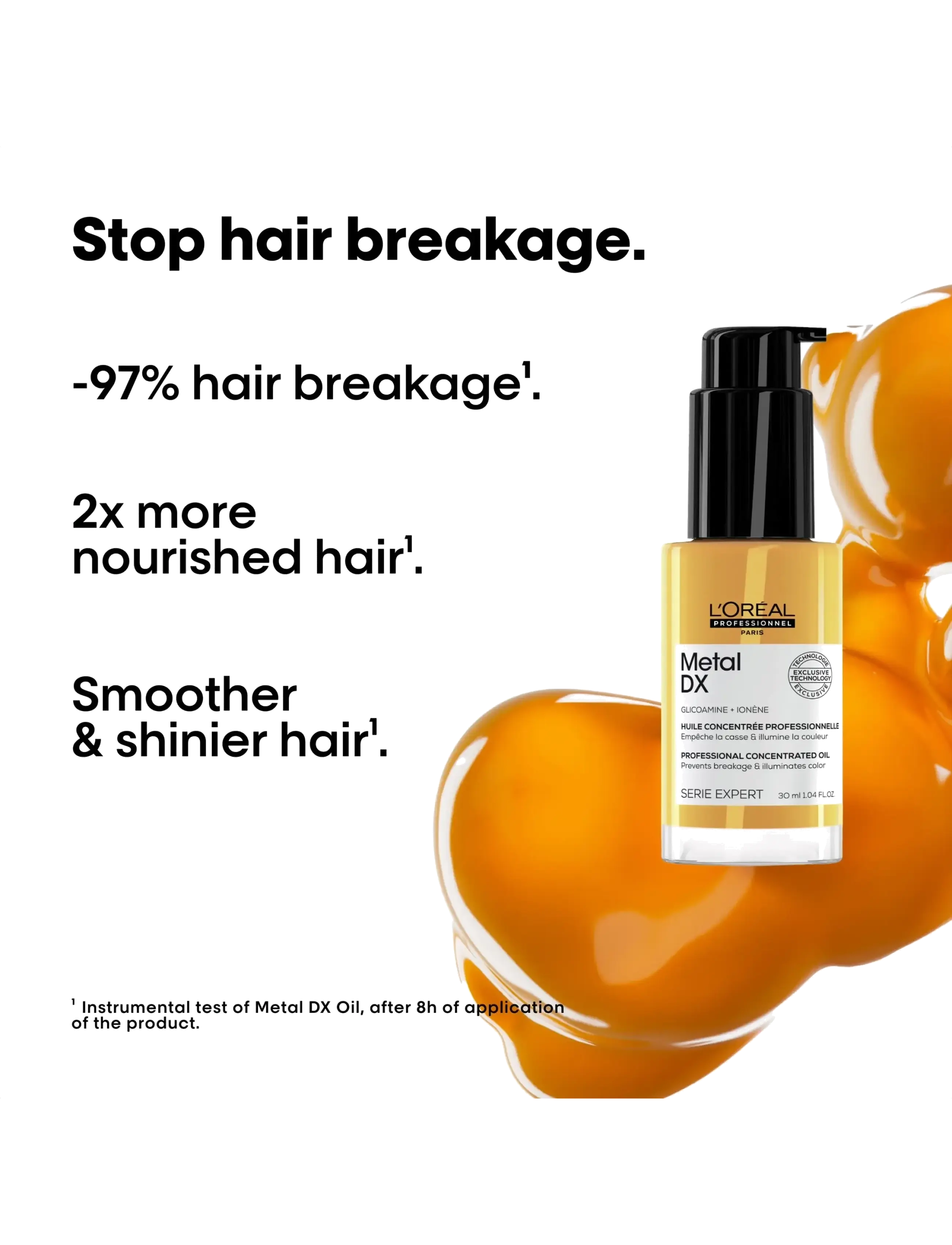 L'Oréal Professionnel - L'Oréal Professionnel Metal DX Anti-Deposit Protector Concentrated Oil 30ml - hår - clear - 1