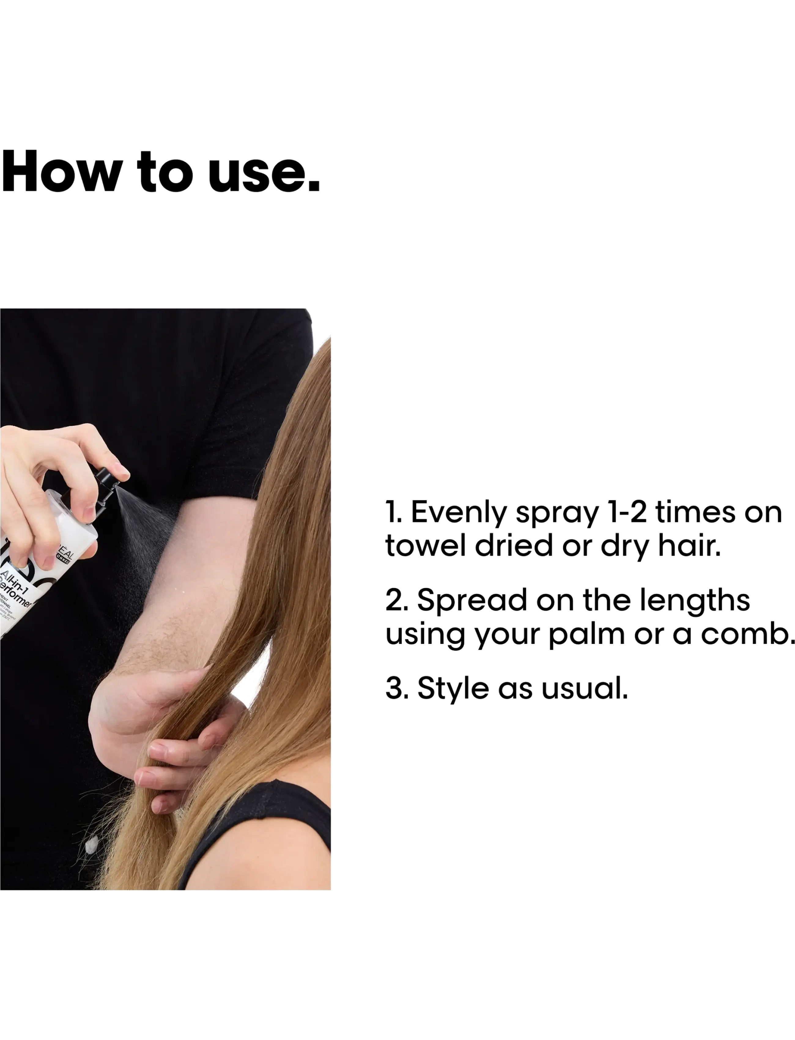 L'Oréal Professionnel - L'Oréal Professionnel Tecni.art All-in-1 Performer Styling Treatment 190 ml - shine spray - clear - 2