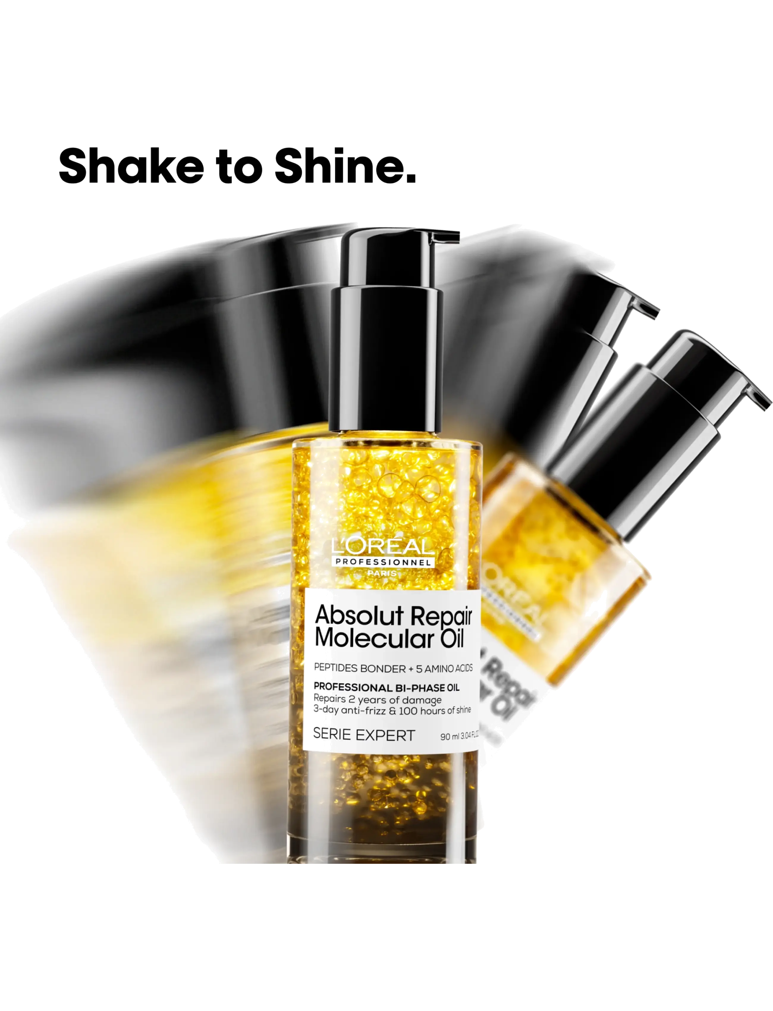 L'Oréal Professionnel - L'Oréal Professionnel Absolut Repair Molecular Bi-phase Oil 90 ml - hårpleje - clear - 4
