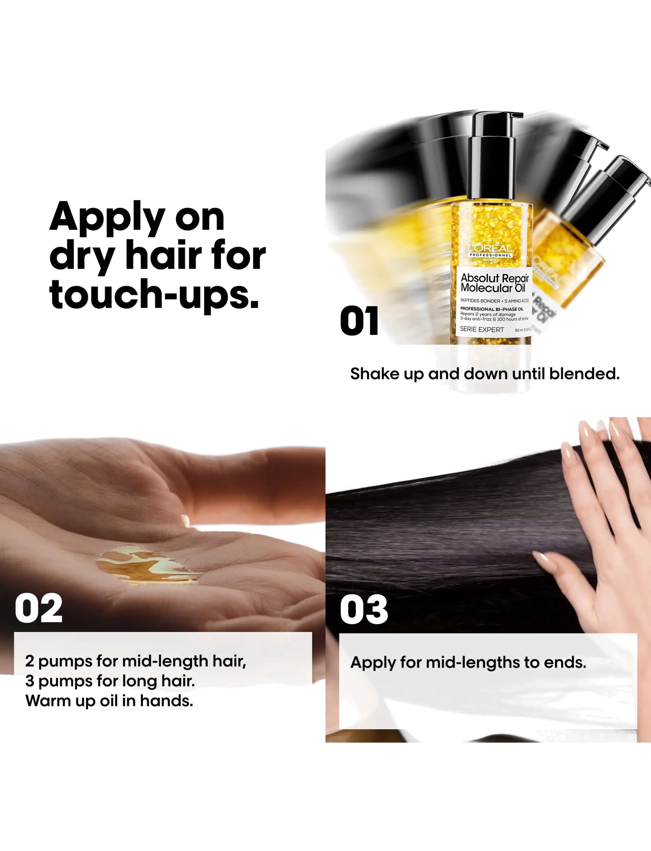 LOréal Professionnel Absolut Repair Molecular Bi-Phase Oil håroljor dam – bild 6