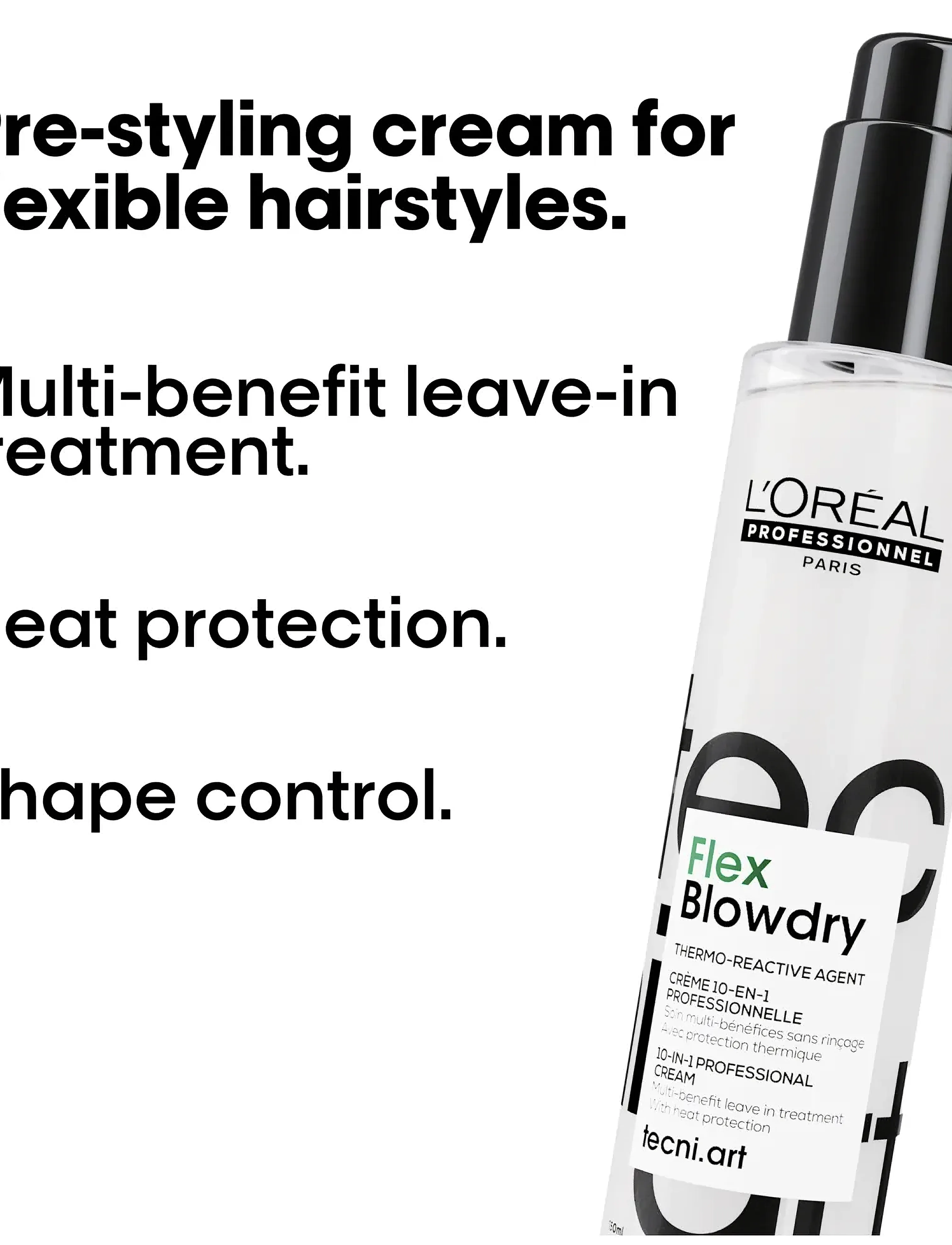L'Oréal Professionnel - L'Oréal Professionnel Tecni.Art Flex Blowdry Cream 150ml - cream - clear - 2
