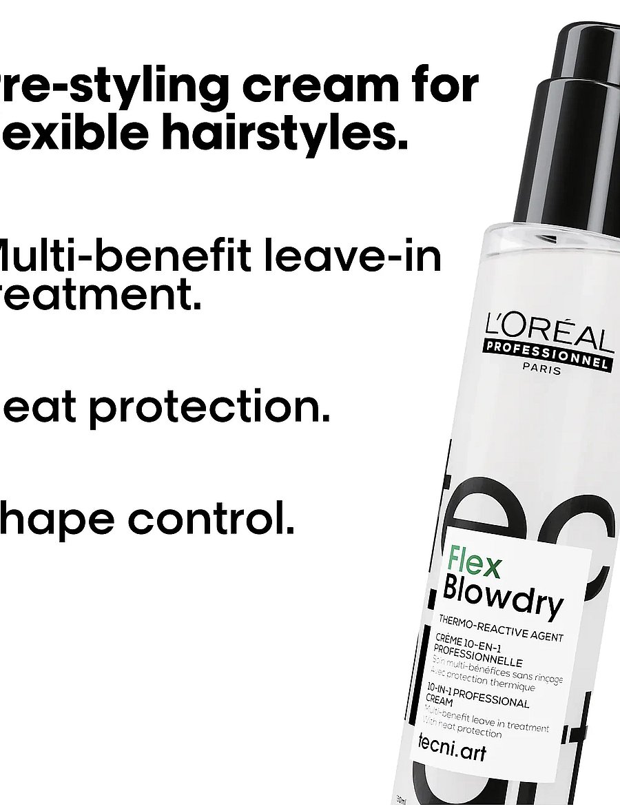 L'Oréal Professionnel - L'Oréal Professionnel Tecni.Art Flex Blowdry Cream 150ml - hiusvoiteet - clear - 2