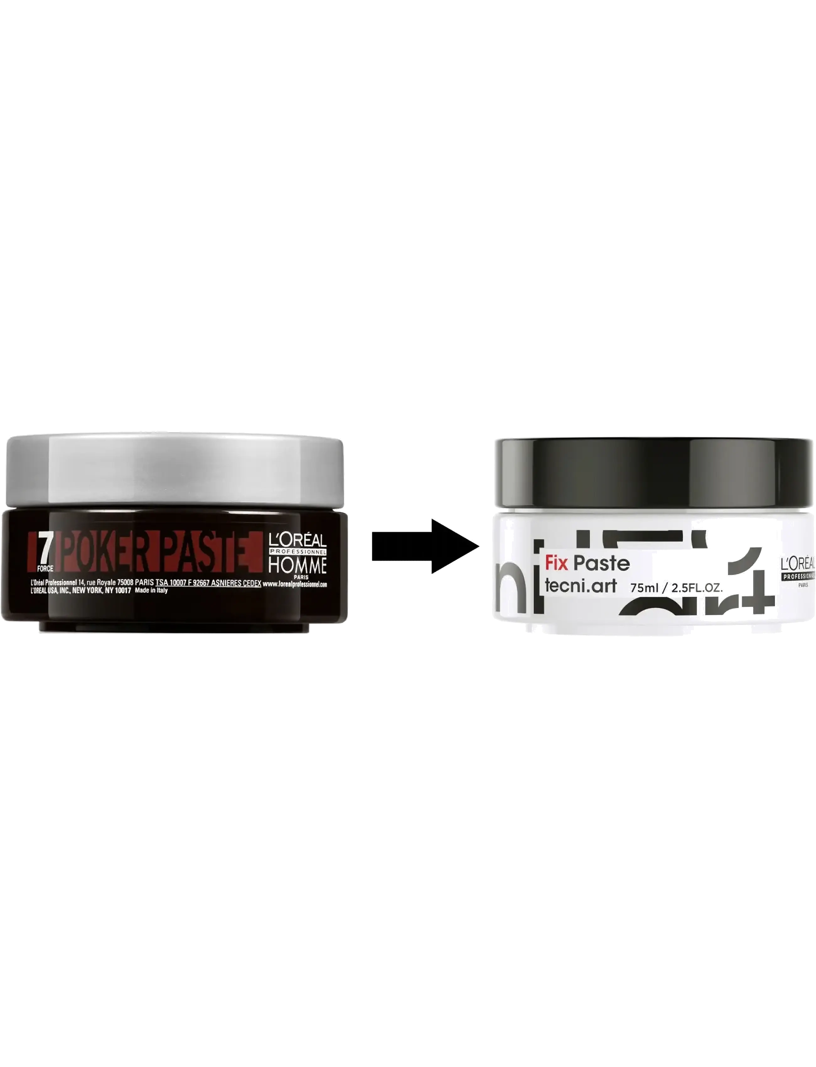 L'Oréal Professionnel - Homme Poker Styling Paste 7 - muotoiluvaha - clear - 1