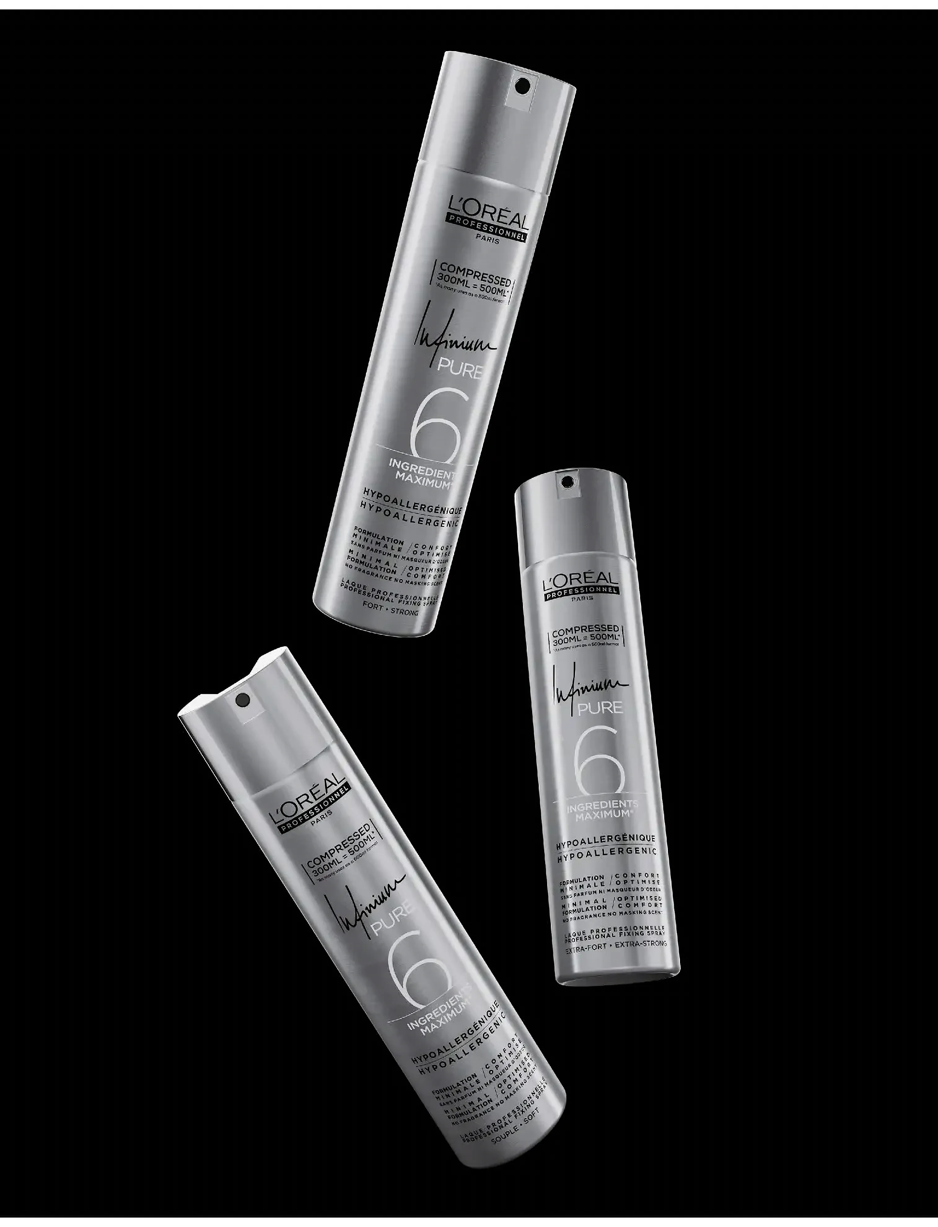 L'Oréal Professionnel - L'Oréal Professionnel Infinium Xtra Strong No Perf - hårspray - clear - 3
