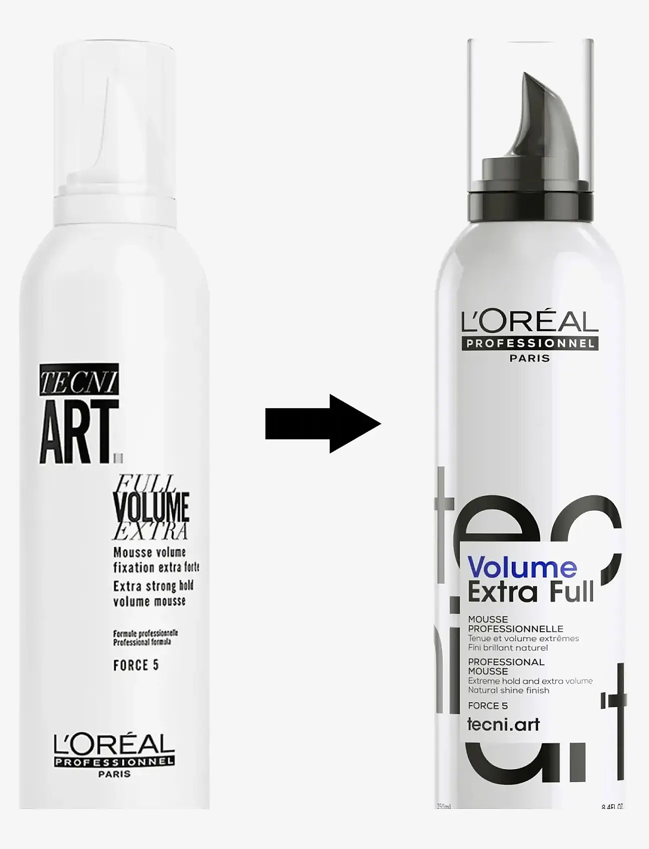 L'Oréal Professionnel - L'Oréal Professionnel Tecni.Art Volume Extra Full Mousse 250ml - hårmousser - clear - 1