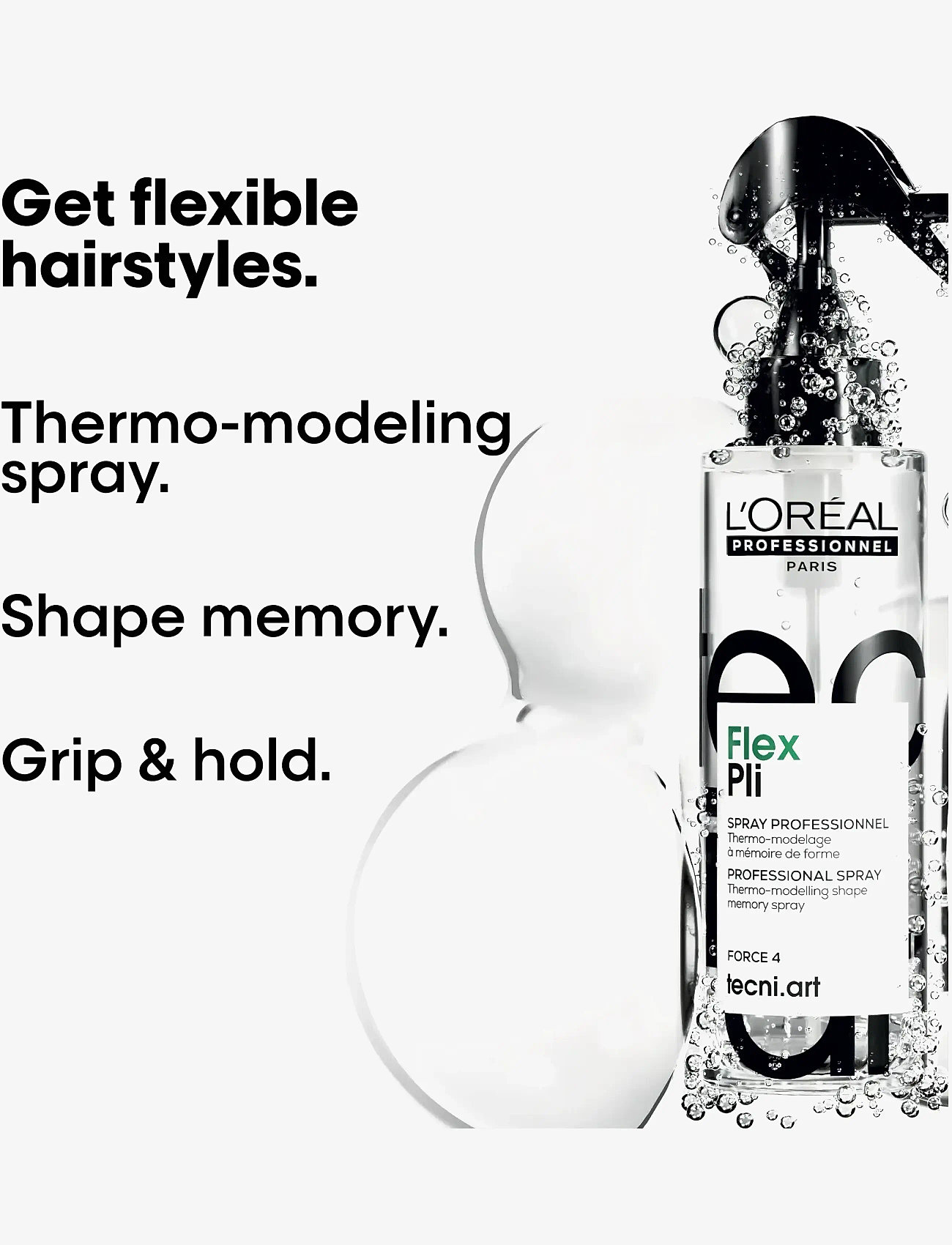 L'Oréal Professionnel - L'Oréal Professionnel Tecni.Art Fix Pli Shaper 190ml - värmeskydd - clear - 2