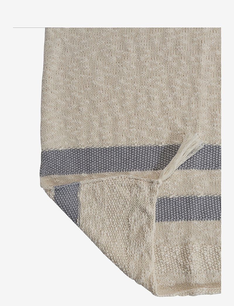 Lorena Canals - Knitted blanket Stripes Natural-Grey - tekid - beige - 2