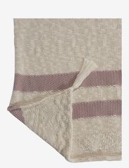 Lorena Canals - Knitted blanket Stripes - Natural / Vintage Nude - filtar - beige - 1