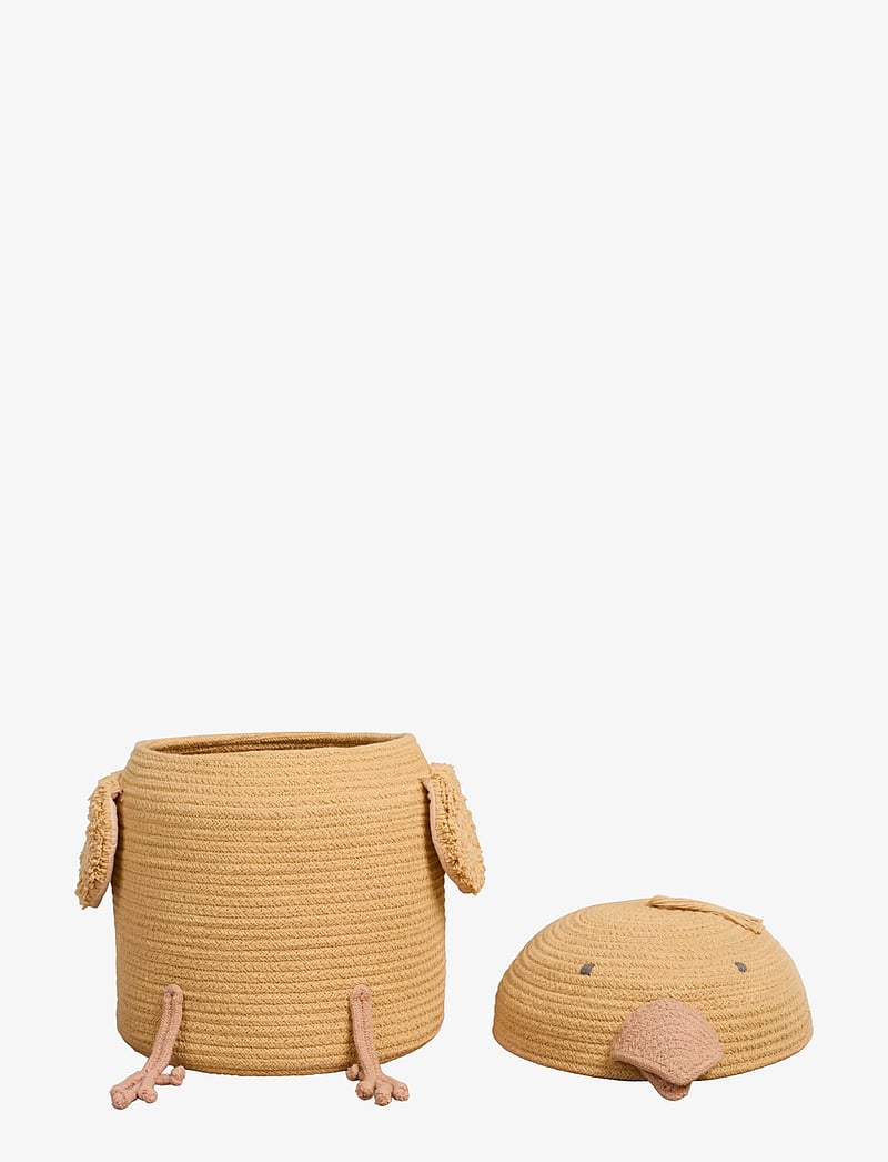 Lorena Canals - Basket Charlie the Chicken - aufbewahrungskörbe - golden, rose, dark grey - 2