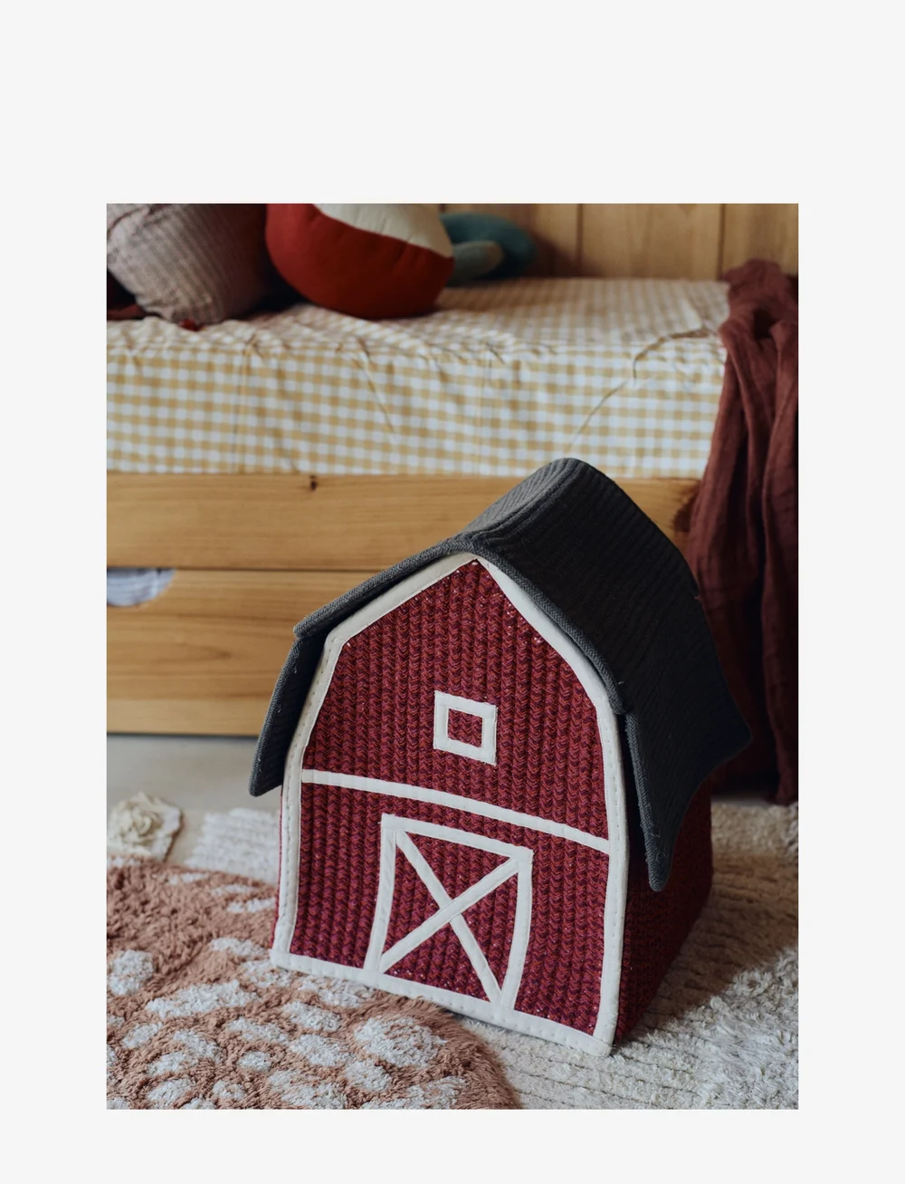 Lorena Canals - Basket Farm House - aufbewahrungskörbe - red, burgundy, aubergine, dark grey, natural - 2