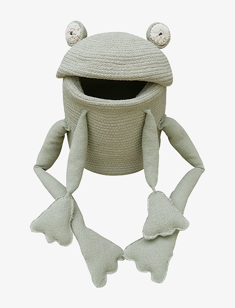 Lorena Canals - Basket Fred the Frog - olive, natural - 0