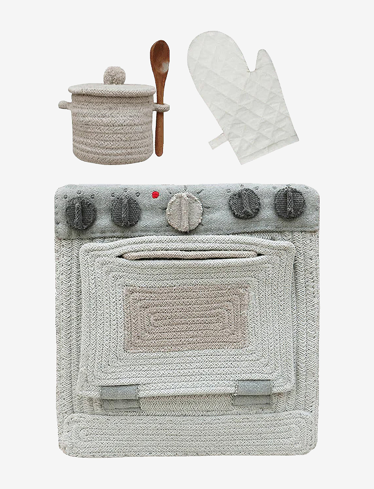 Lorena Canals - Play Basket Kitchen - leksakskök - blue sage, light grey, dark grey, natural - 0