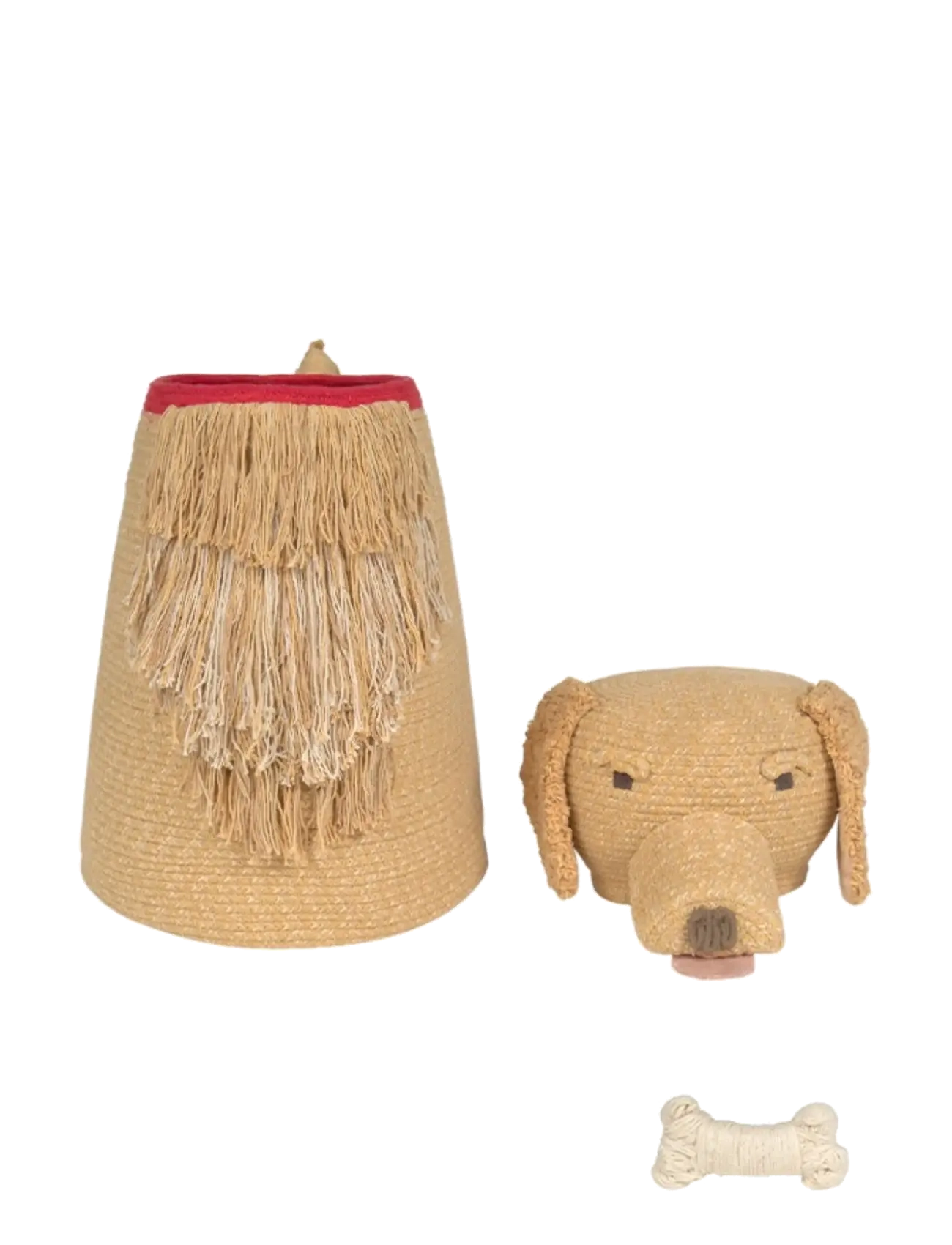 Lorena Canals - Basket Luna - laikymo krepšiai - natural, plain beige, honey, dark honey, vanilla, tanzine, light honey, gold, red, honey, vintage nu - 3