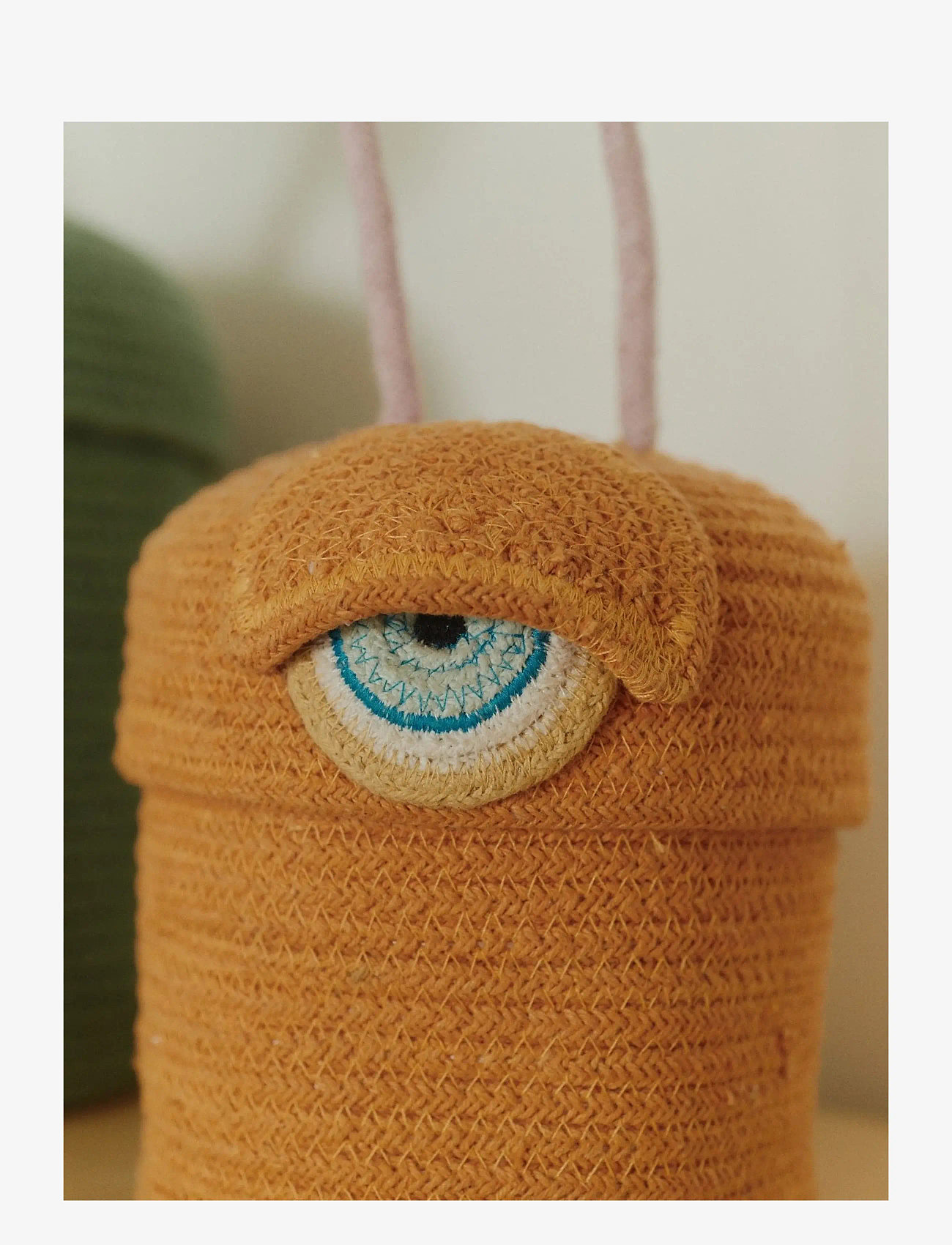 Lorena Canals - Basket Alien Ploot - opbevaringskurve - orange, aqua, honey, ivory, malwa, black, turqouish - 1