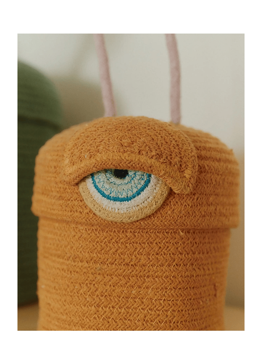 Lorena Canals - Basket Alien Ploot - kosze do przechowywania - orange, aqua, honey, ivory, malwa, black, turqouish - 1