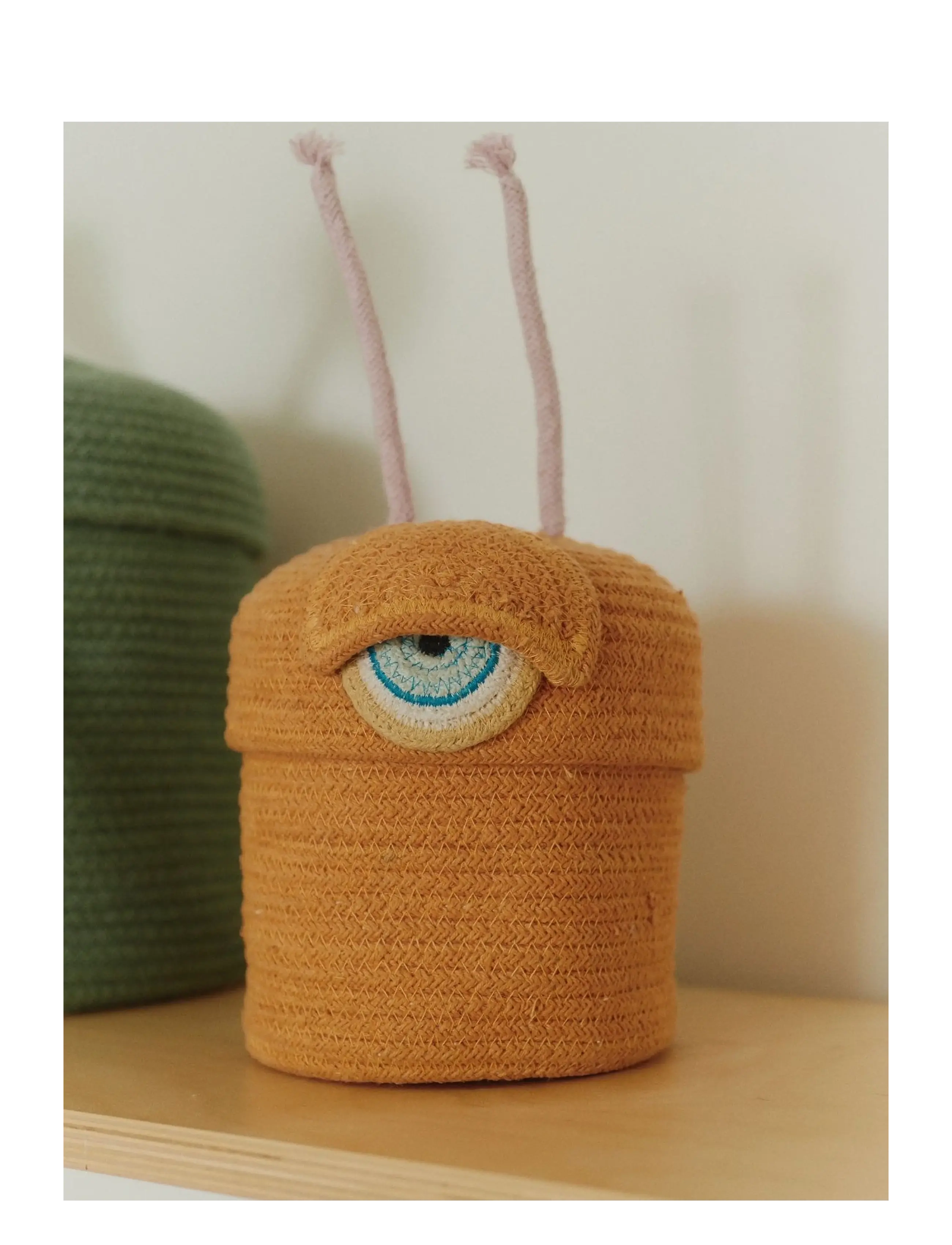 Lorena Canals - Basket Alien Ploot - kosze do przechowywania - orange, aqua, honey, ivory, malwa, black, turqouish - 2