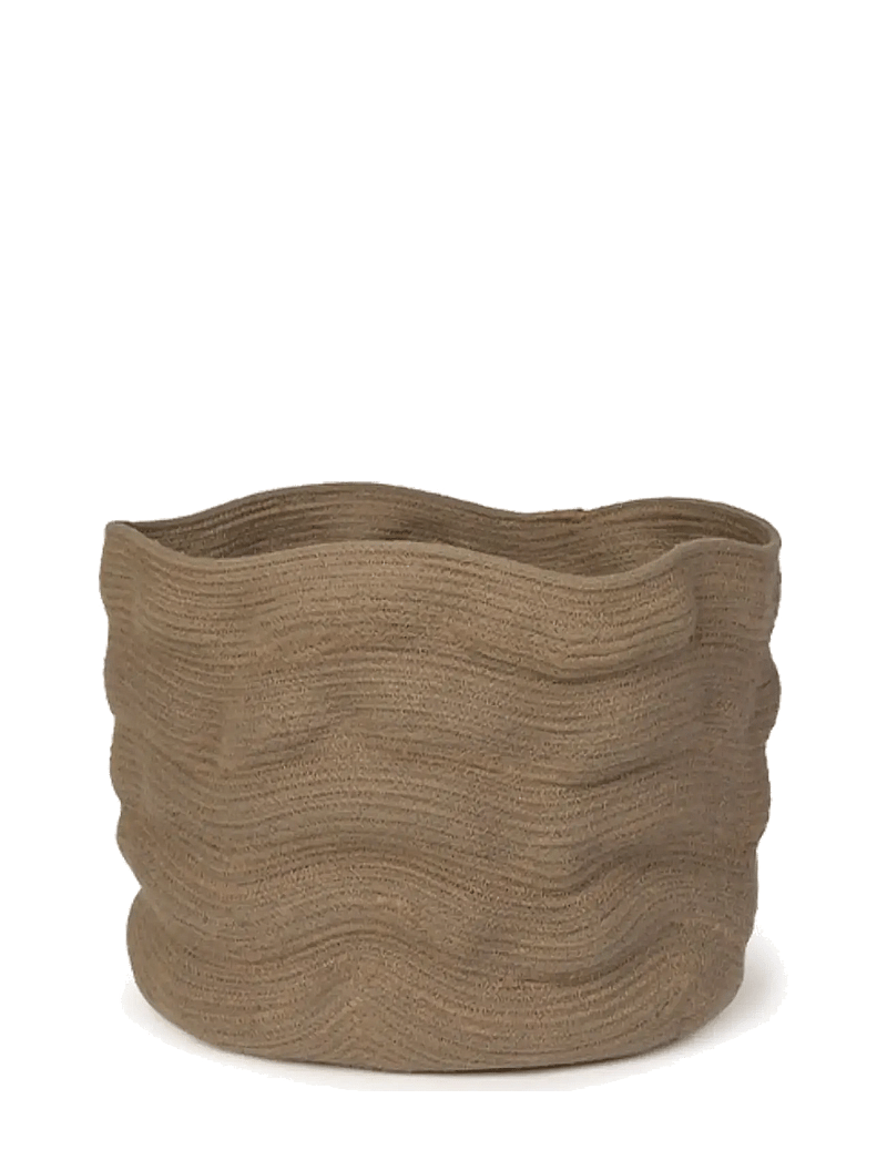 Lorena Canals - Stonewashed Basket Soil Brown - storage baskets - soil brown - 1