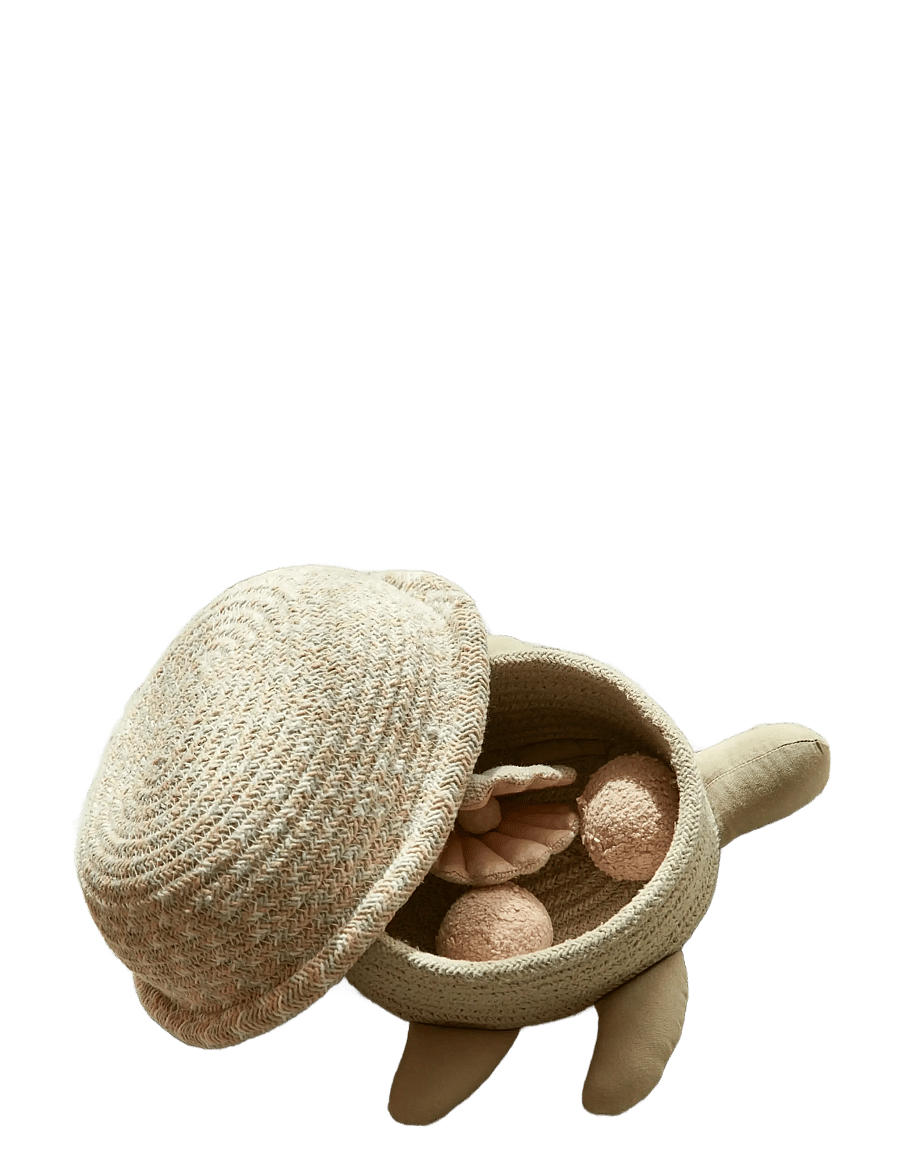 Lorena Canals - Basket Baby Turtle - aufbewahrungskörbe - olive, ivory, natural, honey, blue sage - 1