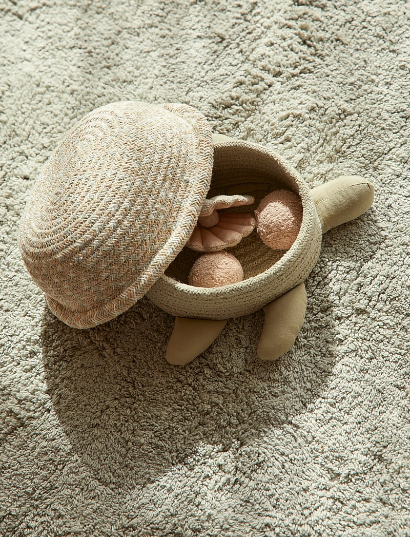 Lorena Canals - Basket Baby Turtle - hoiukorvid - olive, ivory, natural, honey, blue sage - 0