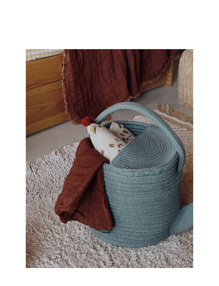 Lorena Canals - Basket Water Can - aufbewahrungskörbe - vintage blue - 3