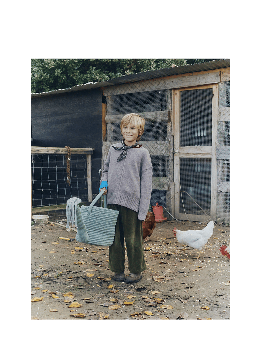 Lorena Canals - Basket Water Can - aufbewahrungskörbe - vintage blue - 4