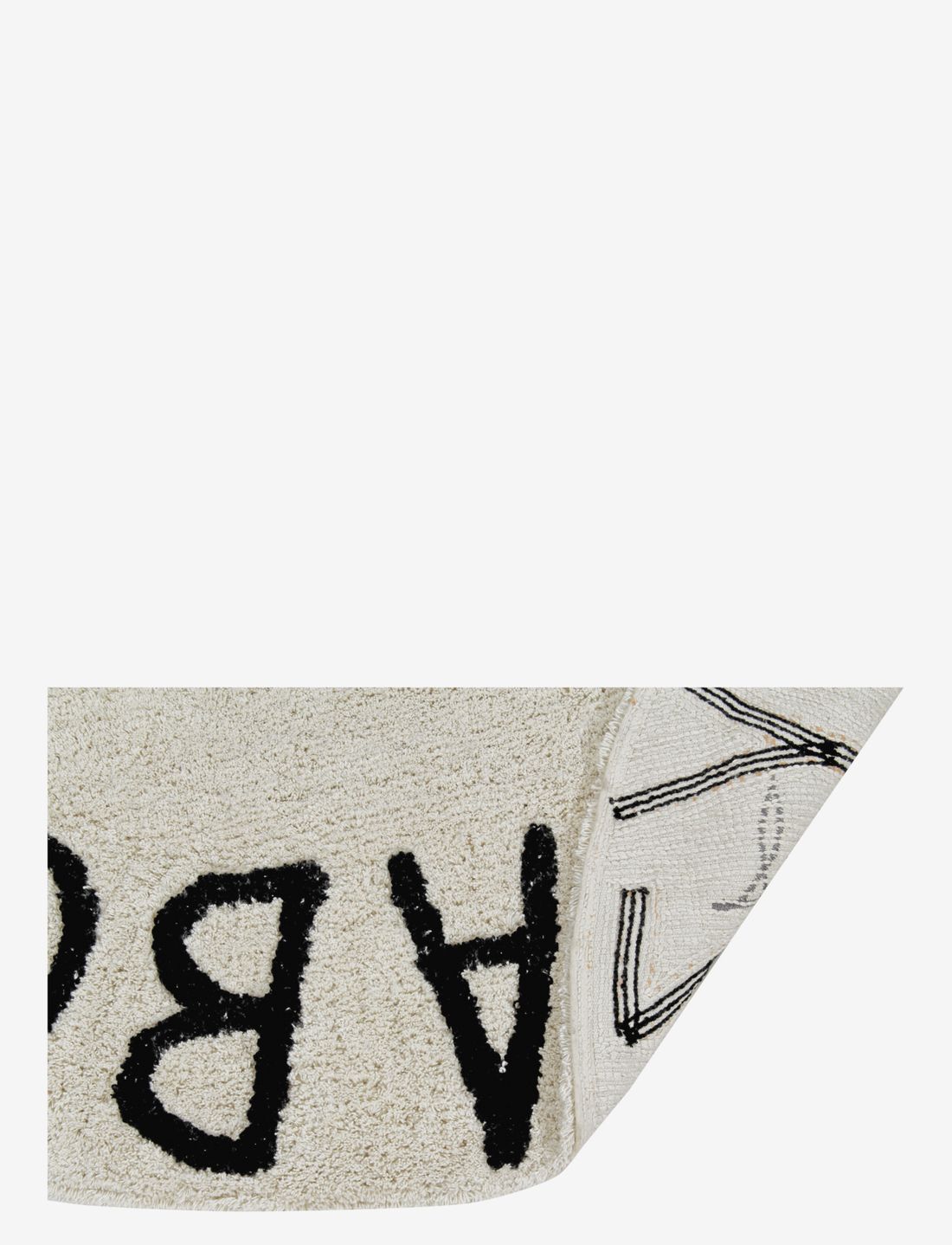 Lorena Canals - Round ABC Natural-Negro/Natural-Black - runde teppiche - natural, black - 2