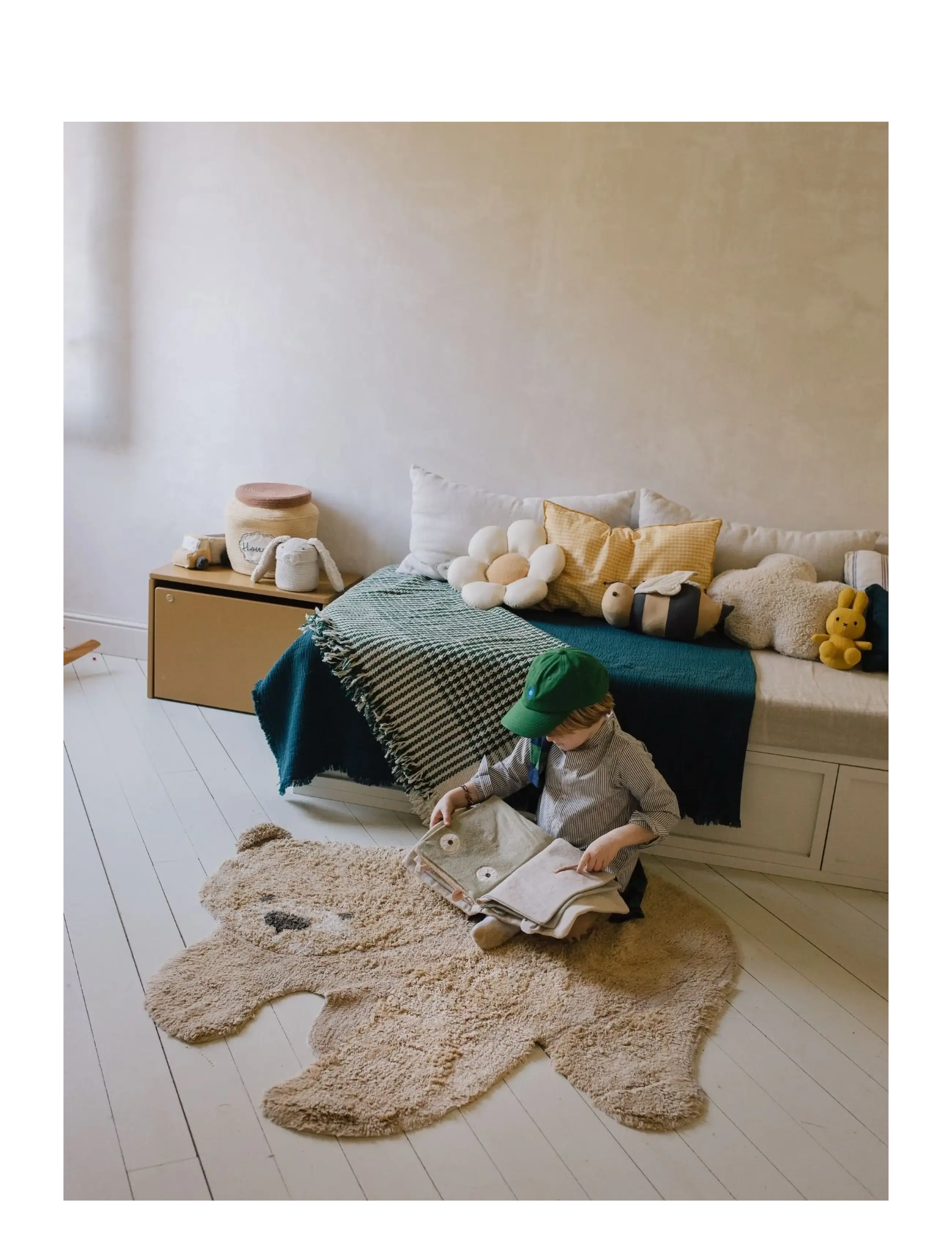 Lorena Canals - Washable Animal Rug Bear - asymmetriske tæpper - honey, natural, light brown - 2